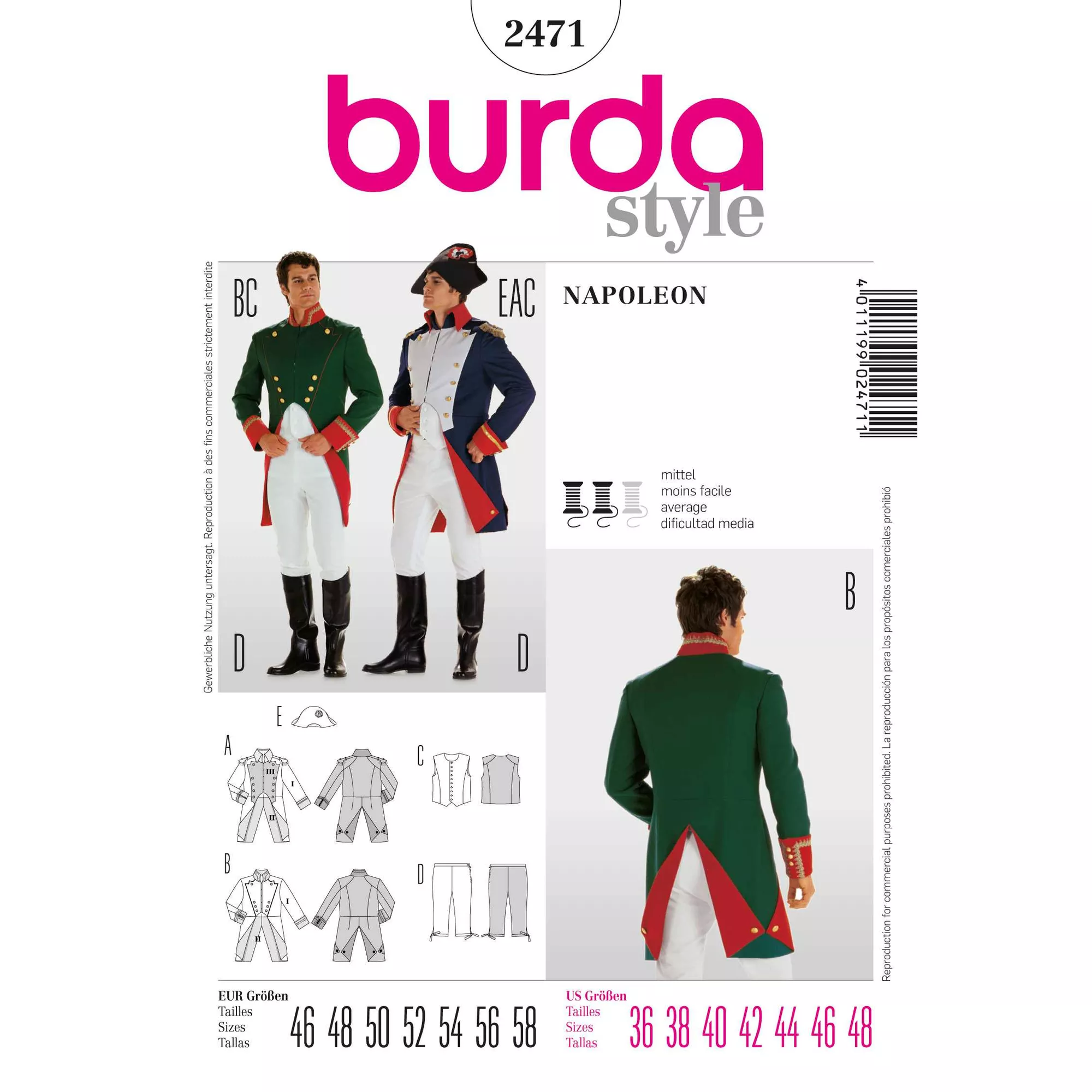 Burda Schnittmuster, Napoleon