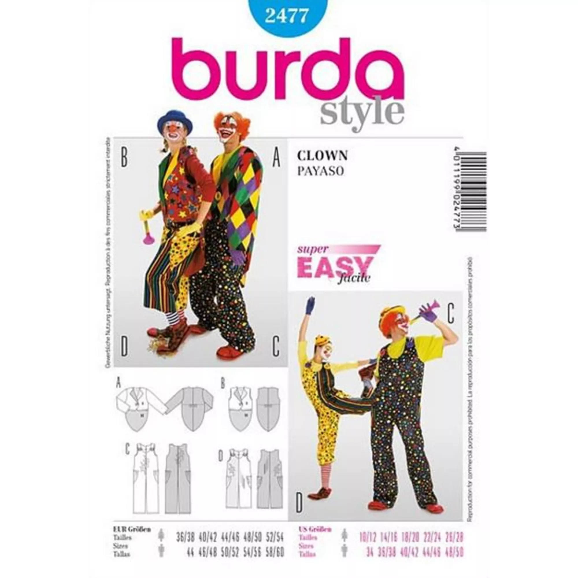 Burda Schnittmuster, Clown