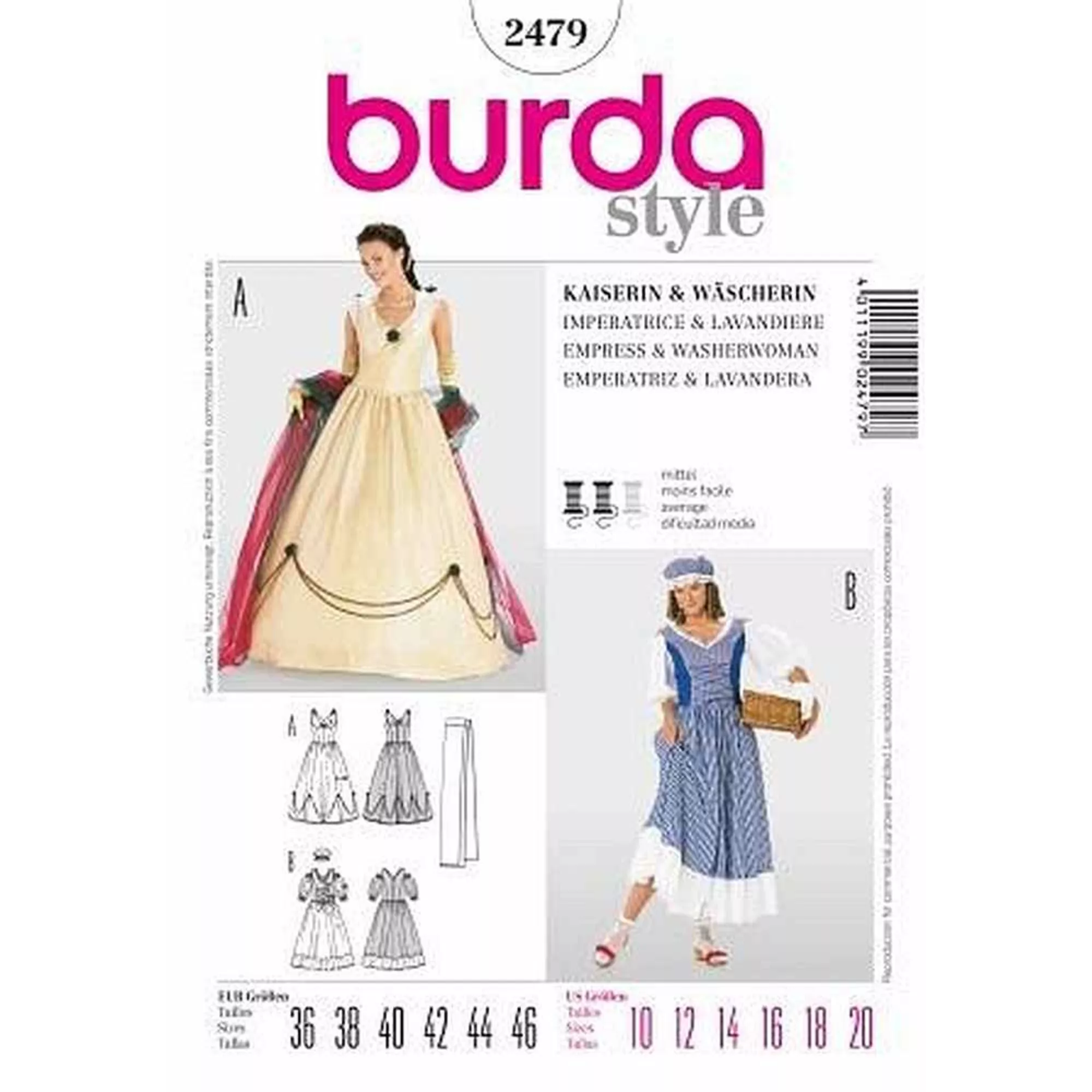 Burda Schnittmuster, Kaiserin, Wäscherin