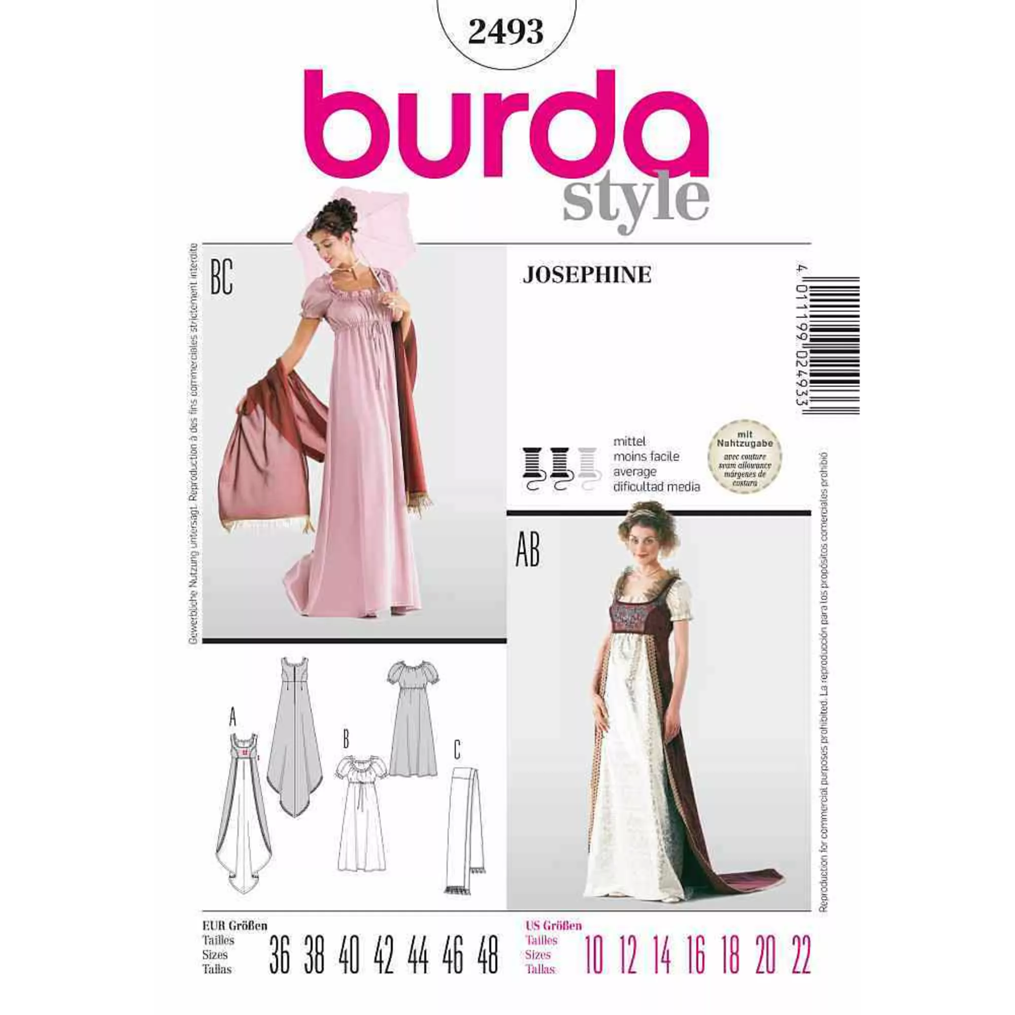 Burda Schnittmuster, Josephine