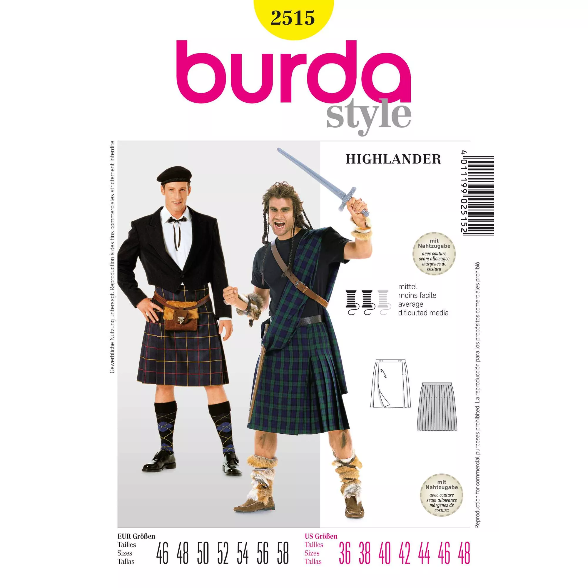 Burda Schnittmuster, Highlander