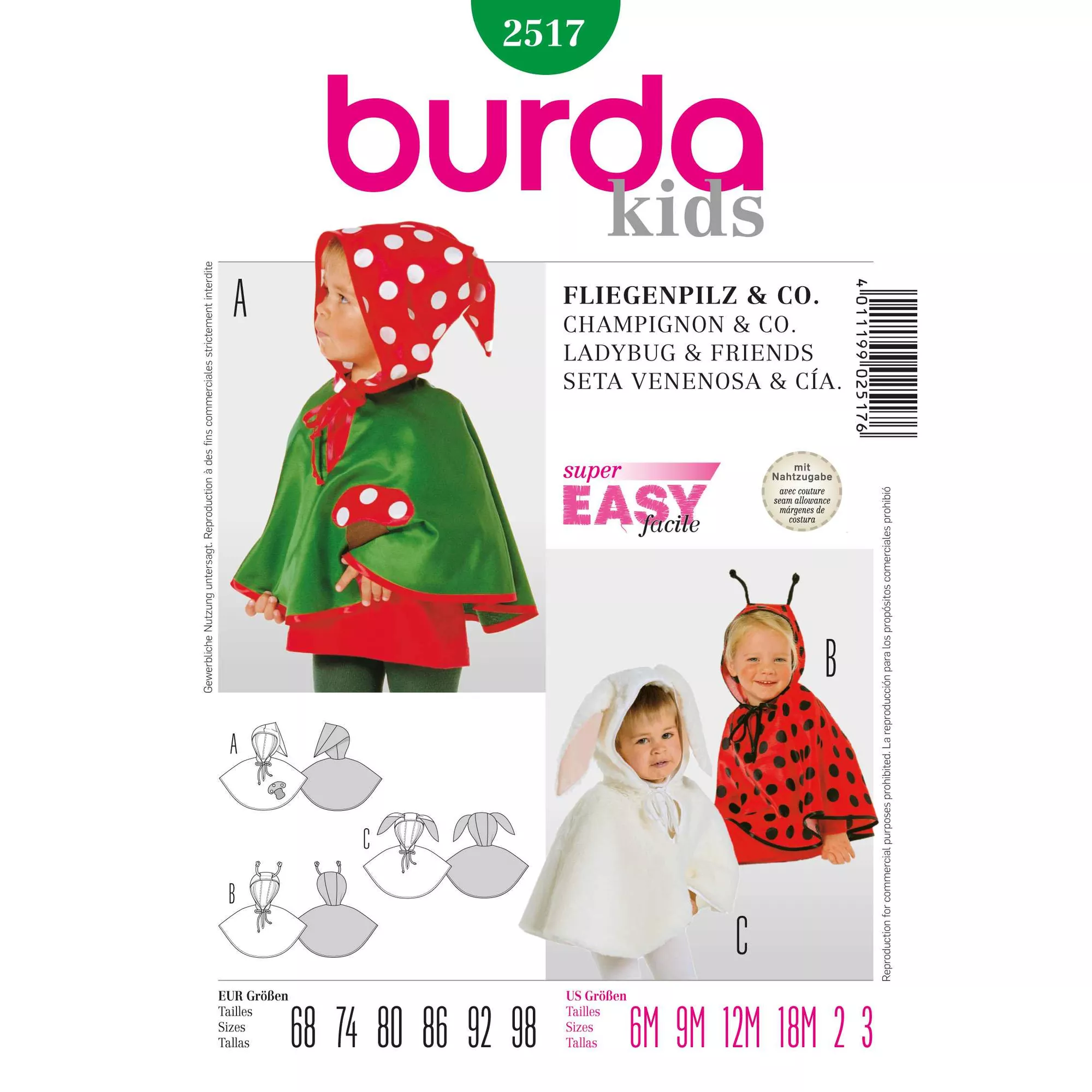 Burda Schnittmuster, Fliegenpilz + Co.