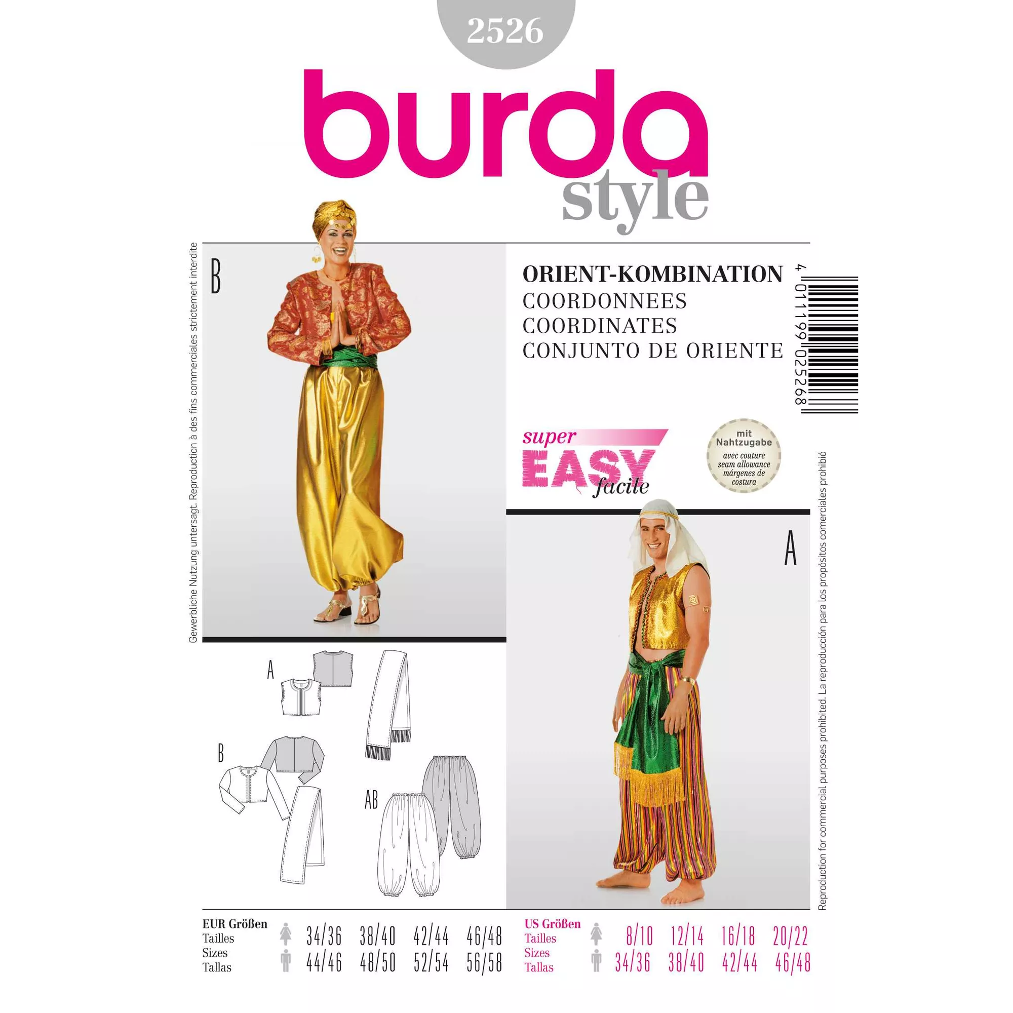 Burda Schnittmuster, Orient-Kombination