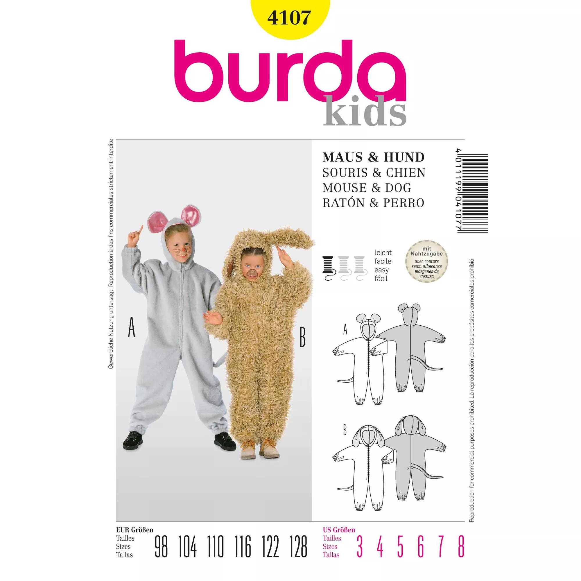 Burda Schnittmuster, Overall