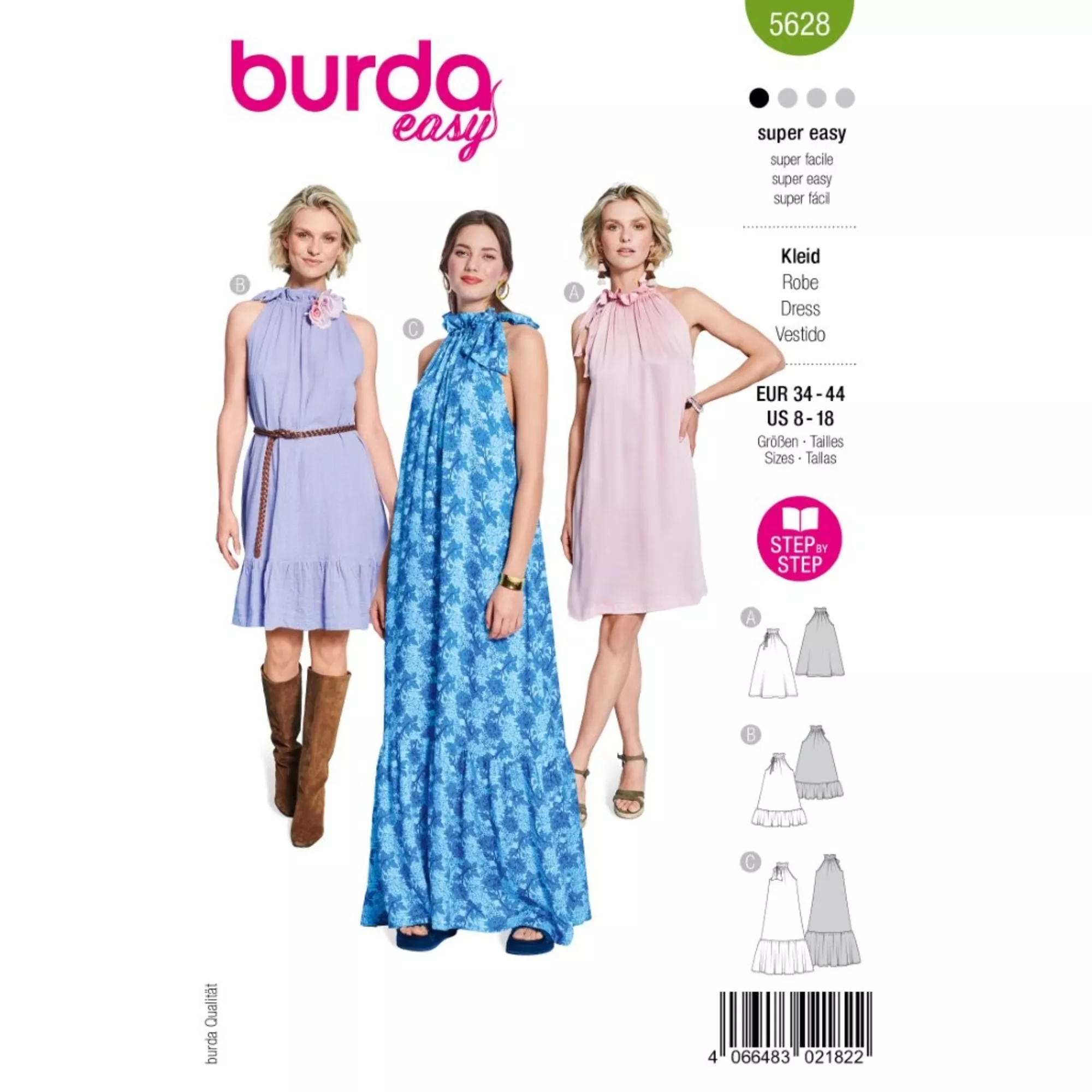 Burda Schnittmuster, Kleid