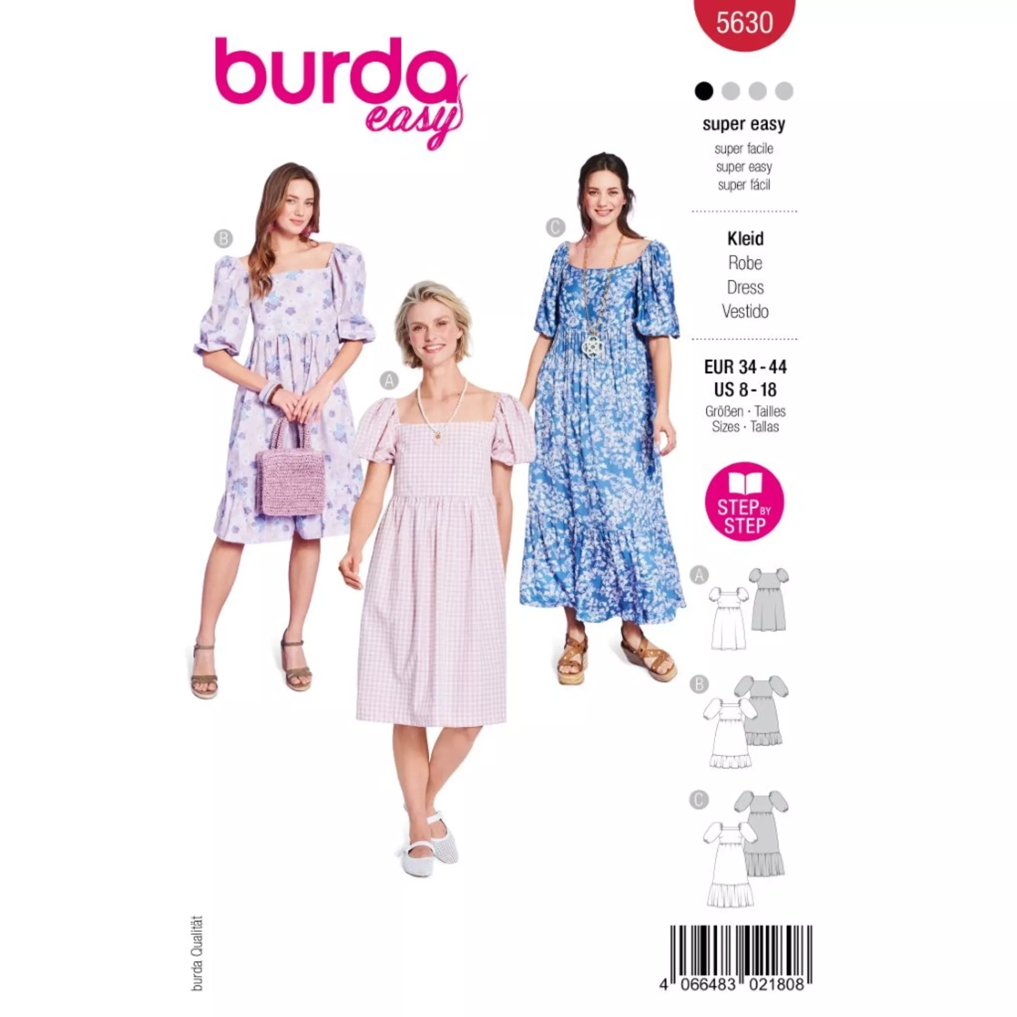 Burda Schnittmuster, Kleid