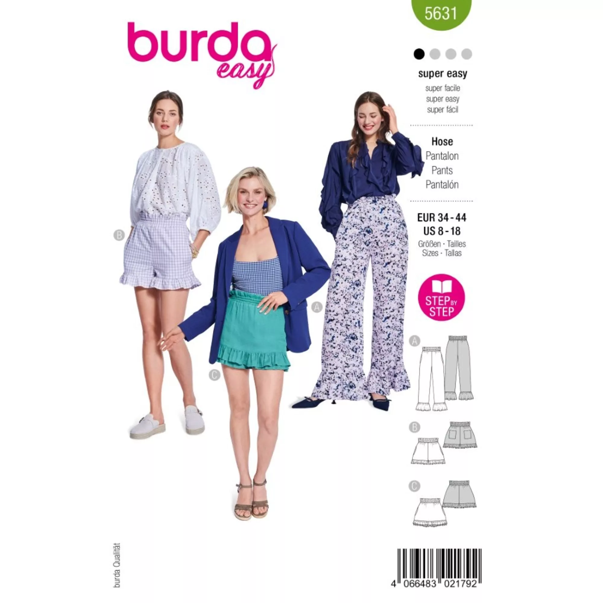 Burda Schnittmuster, Hose