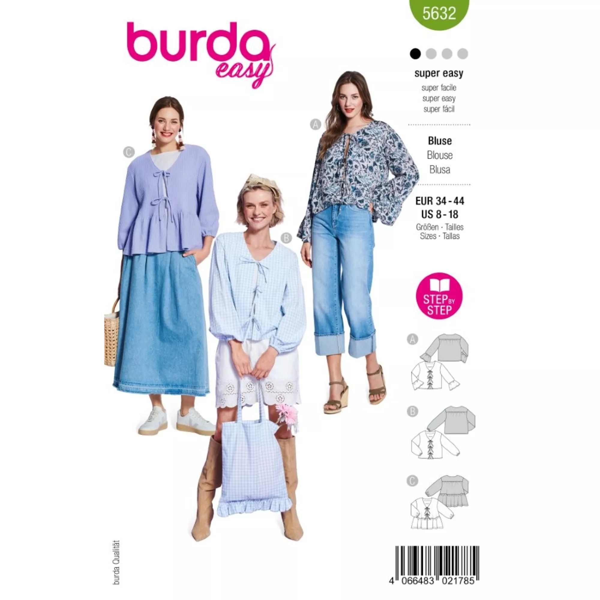 Burda Schnittmuster, Bluse