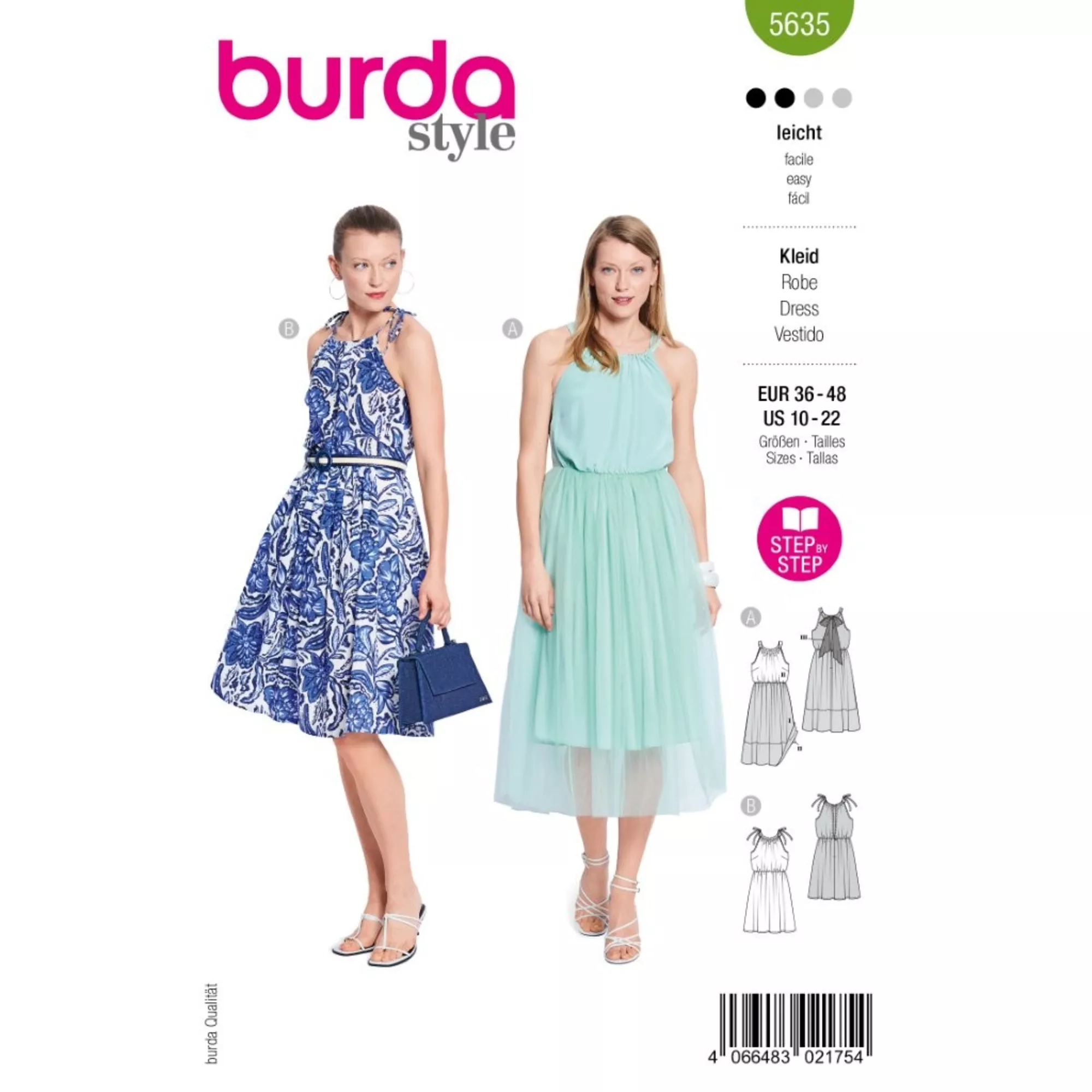Burda Schnittmuster, Kleid
