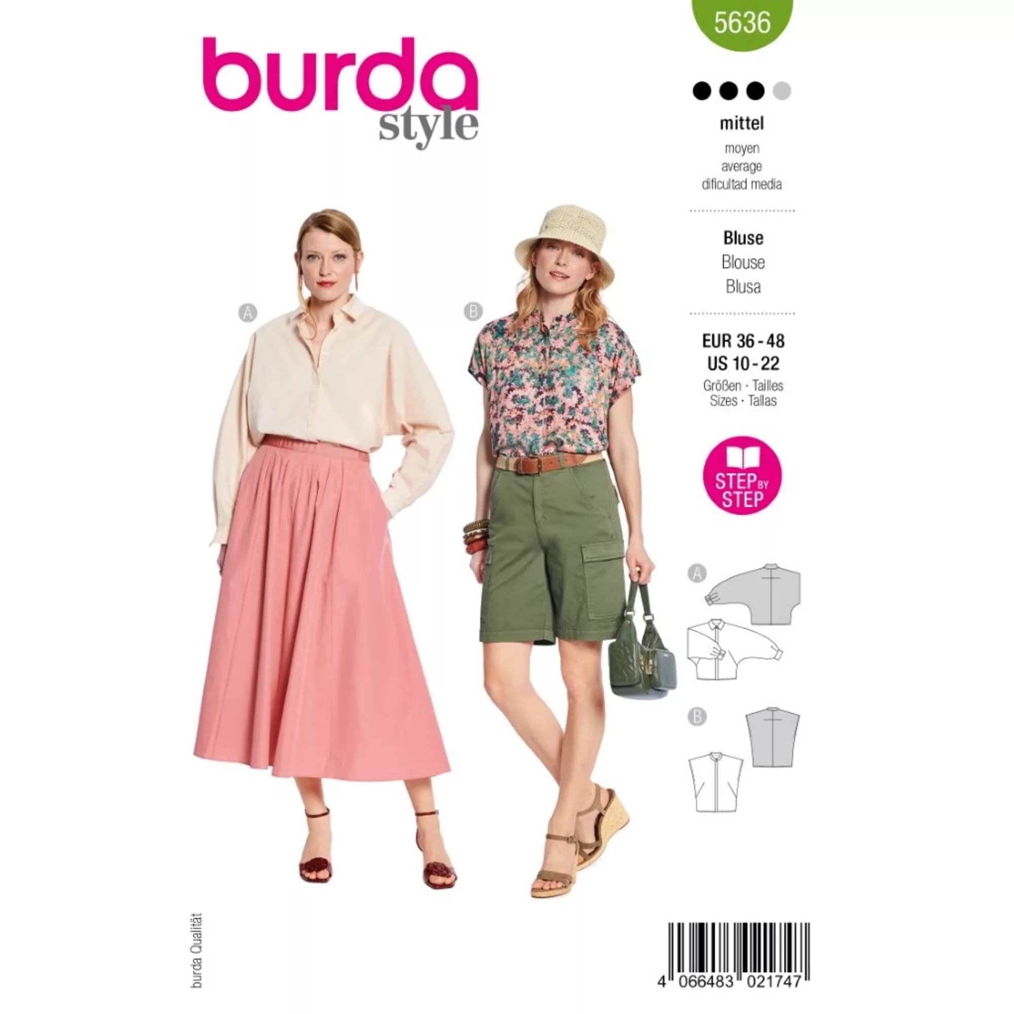 Burda Schnittmuster, Bluse