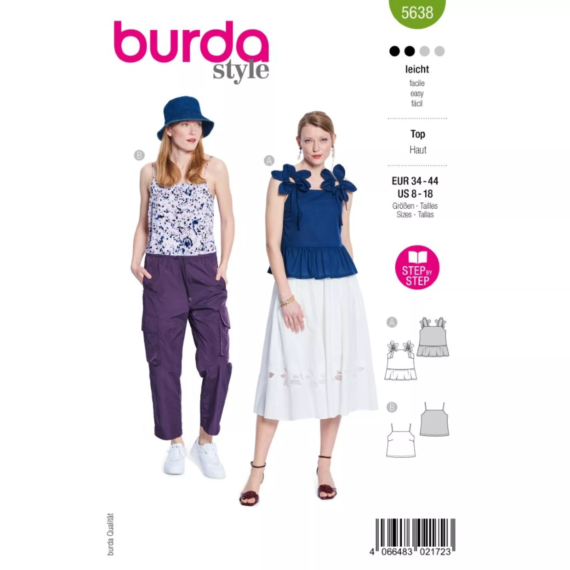 Burda Schnittmuster, Top