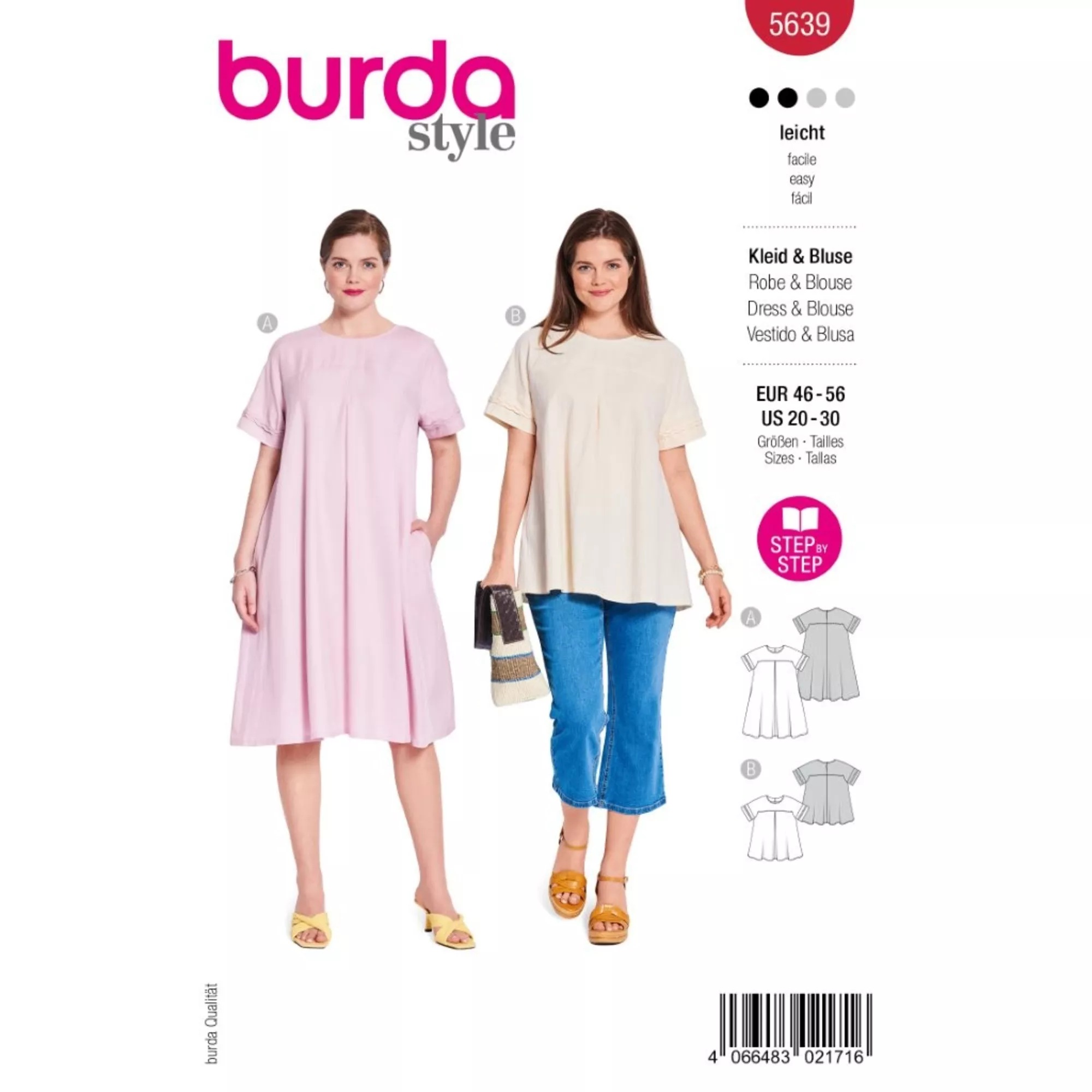Burda Schnittmuster, Kleid & Bluse