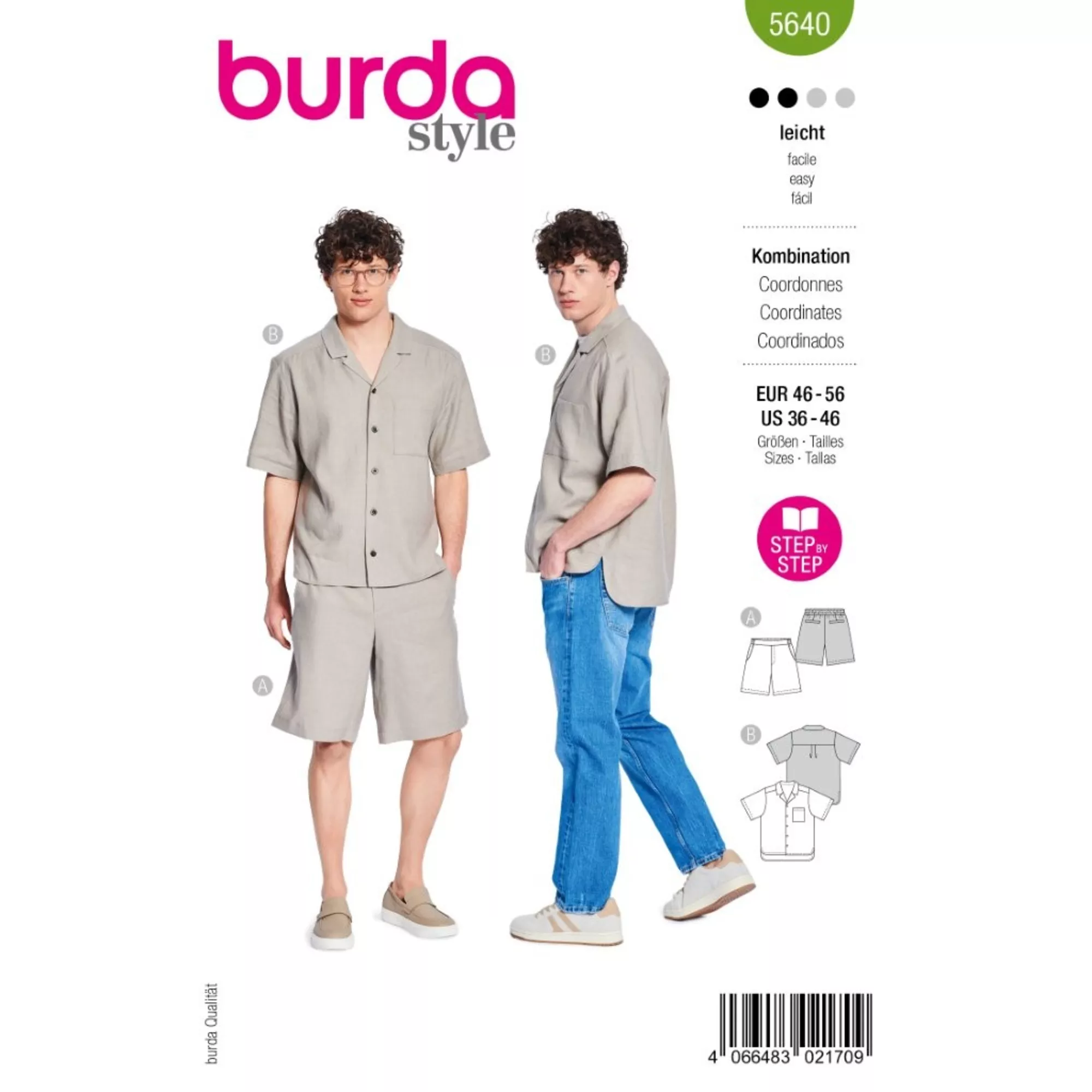 Burda Schnittmuster, Hemd & Shorts