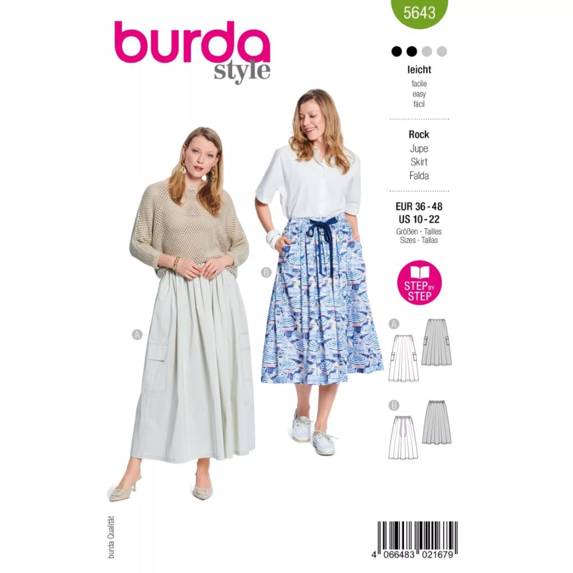 Burda Schnittmuster, Rock