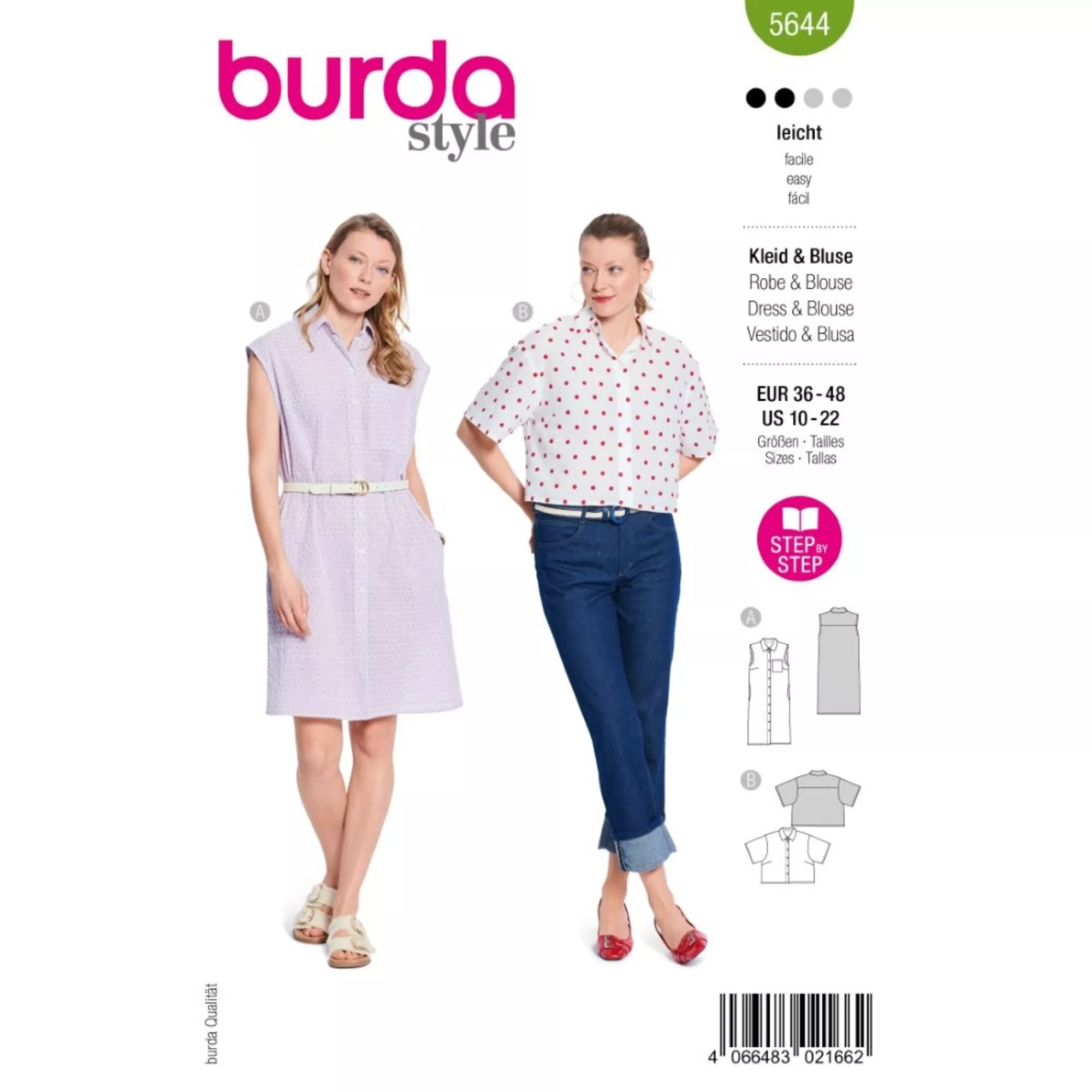 Burda Schnittmuster, Kleid & Bluse