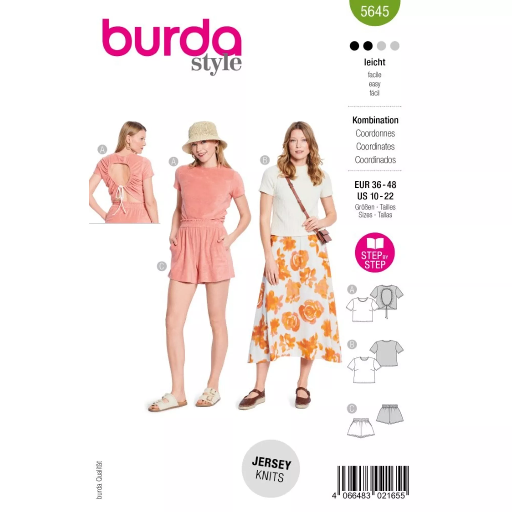 Burda Schnittmuster, Shirt & Shorts