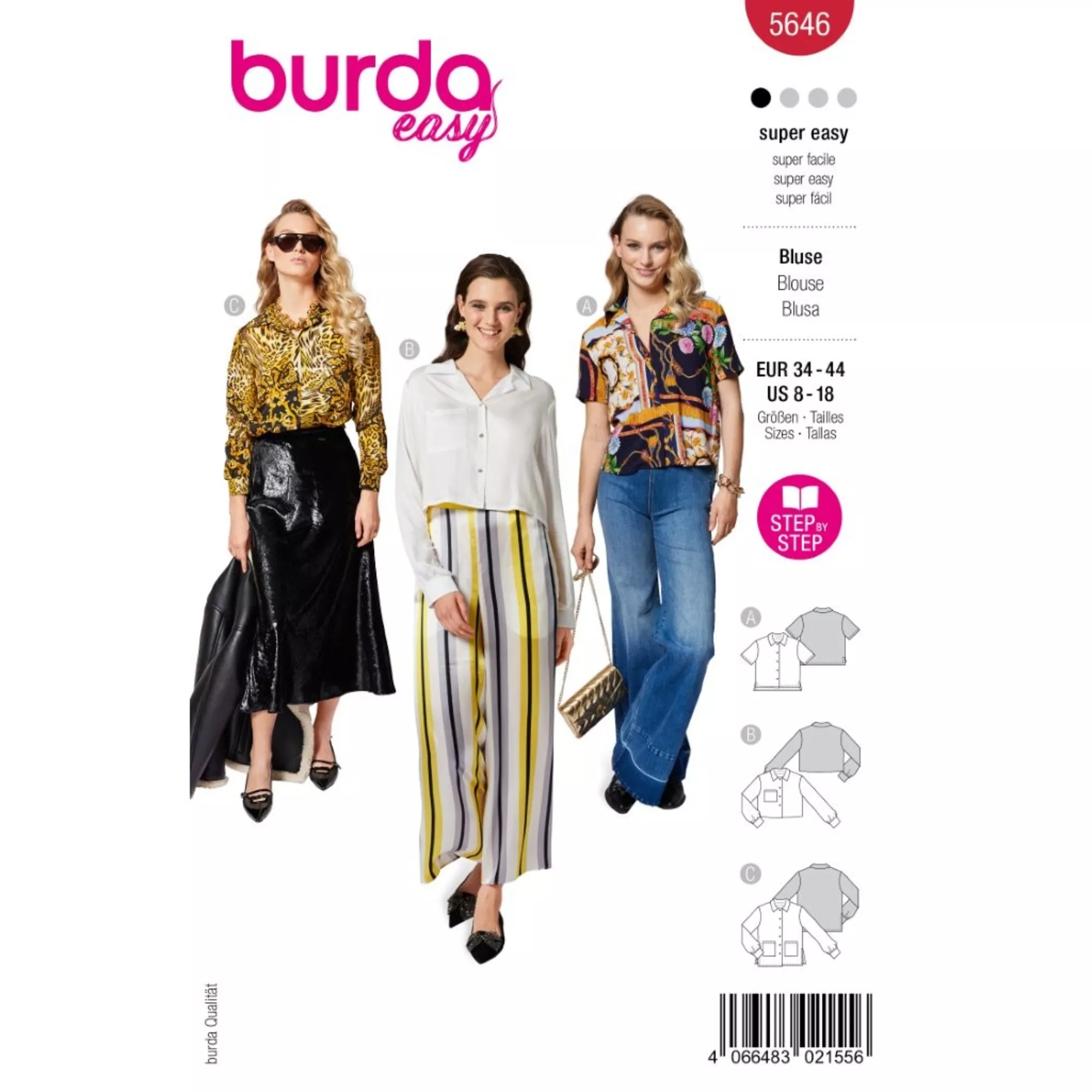 Burda Schnittmuster, Bluse