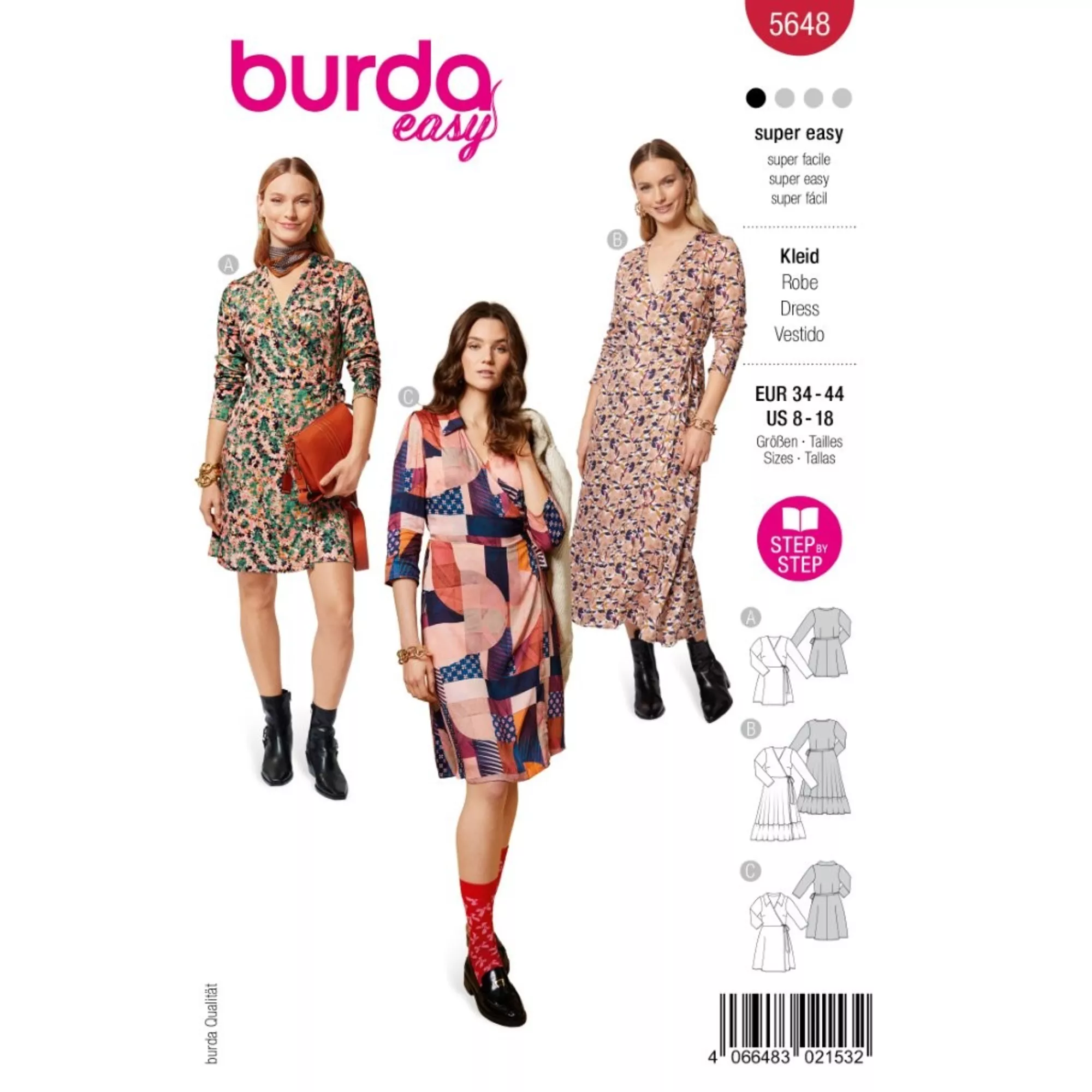 Burda Schnittmuster, Kleid