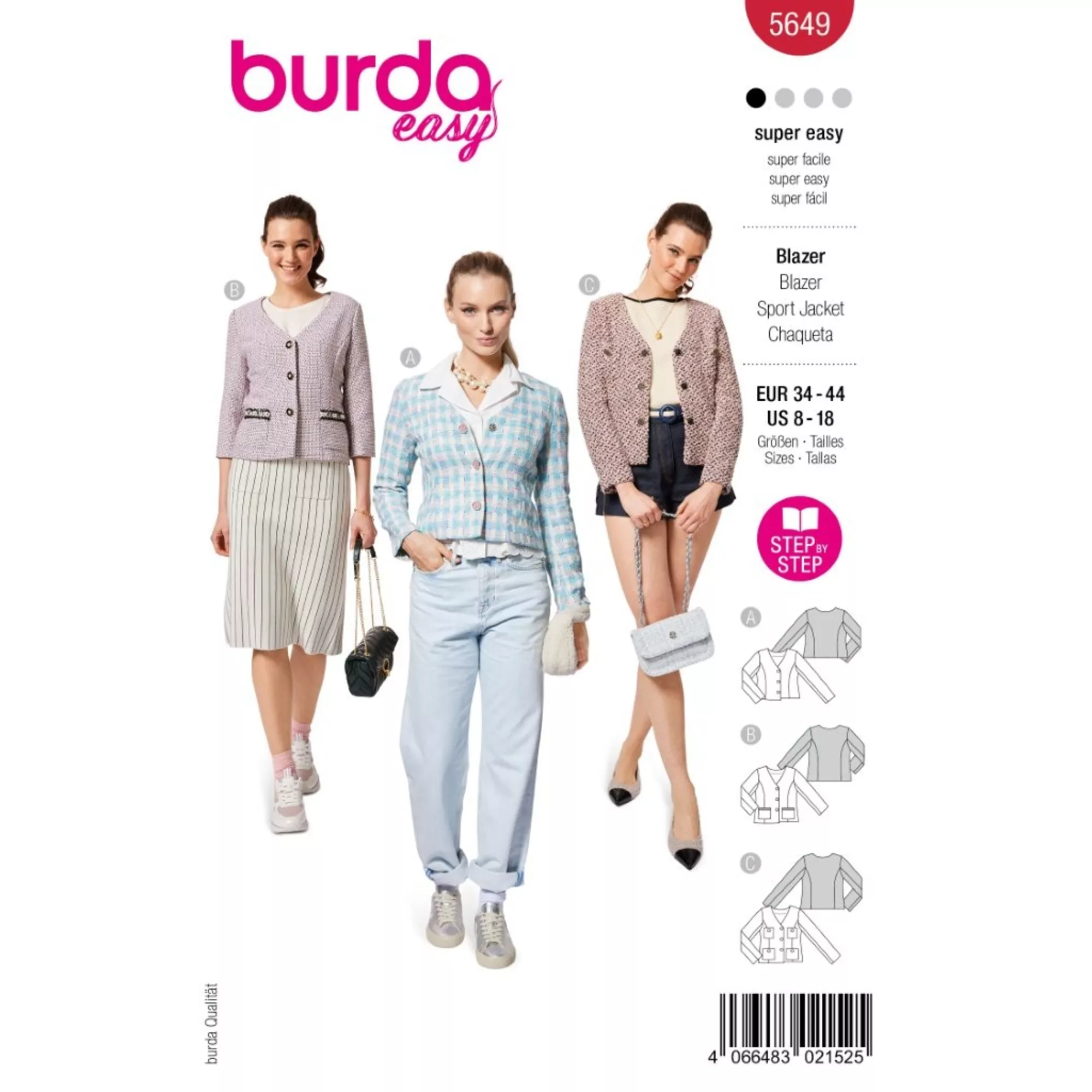 Burda Schnittmuster, Blazer