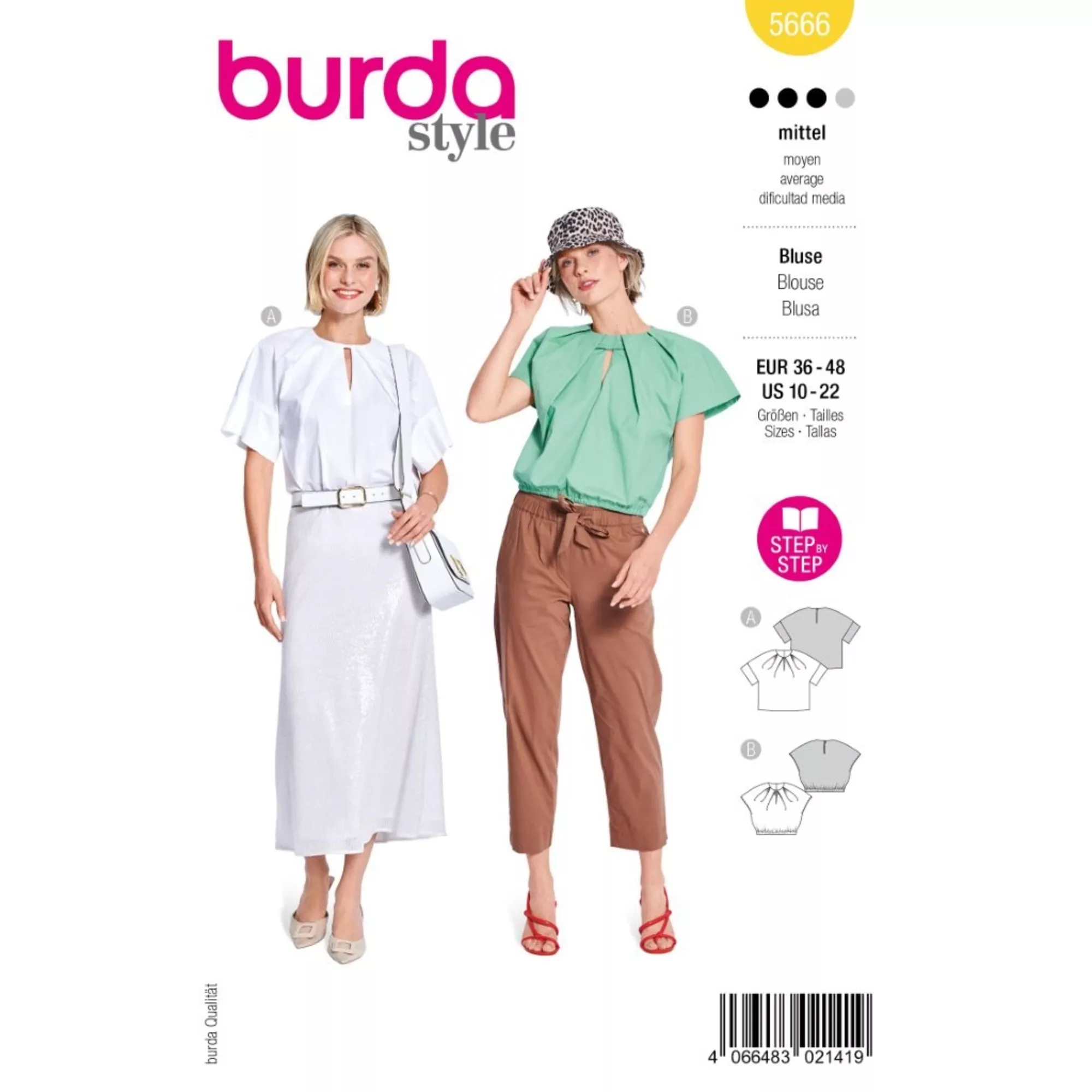 Burda Schnittmuster, Bluse