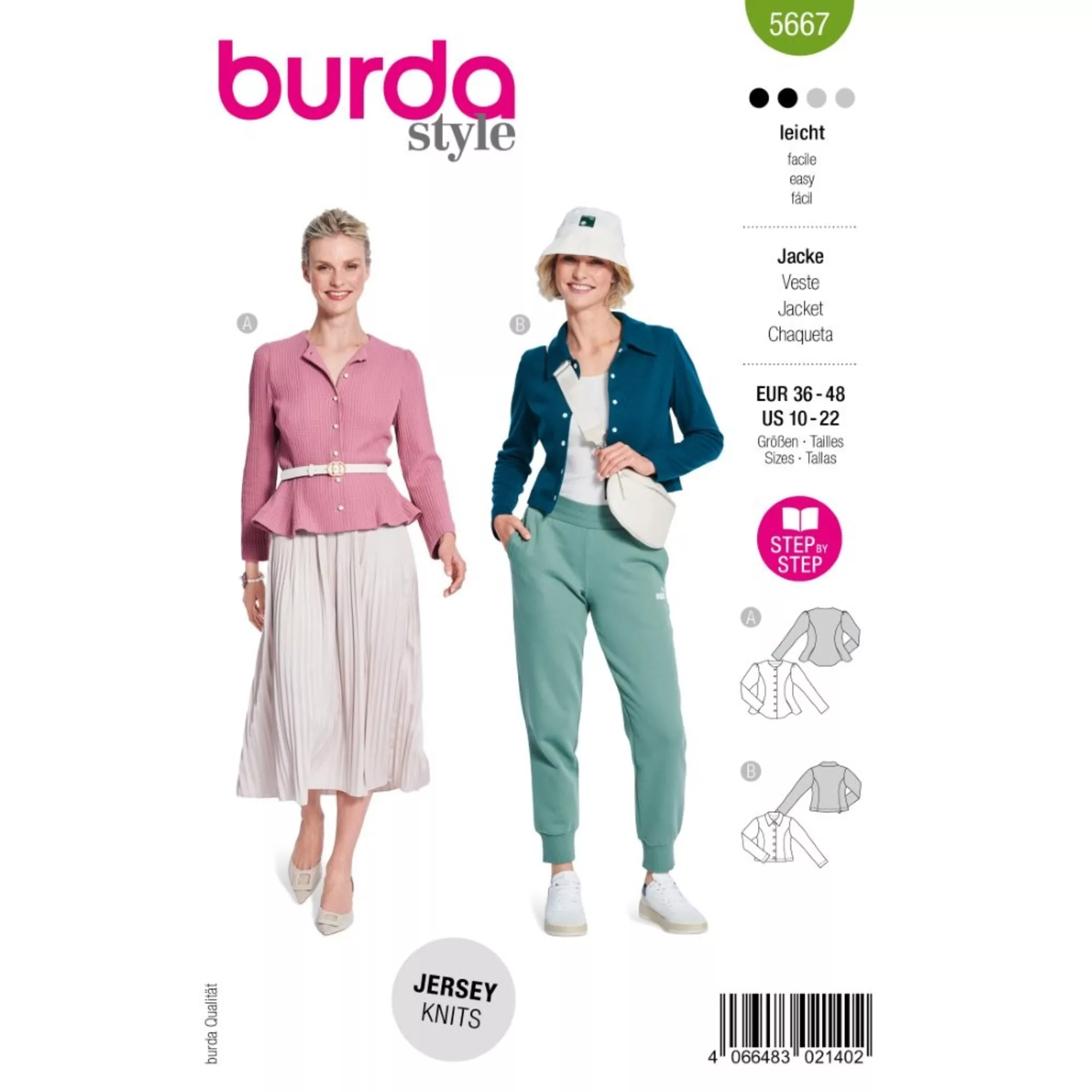 Burda Schnittmuster, Cardigan