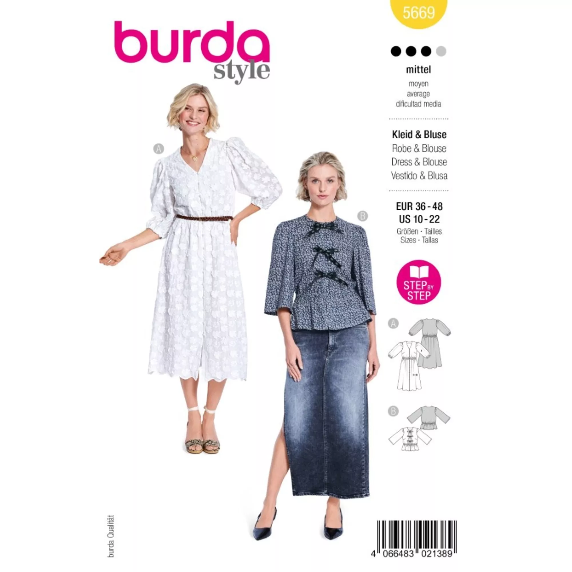 Burda Schnittmuster, Kleid & Bluse
