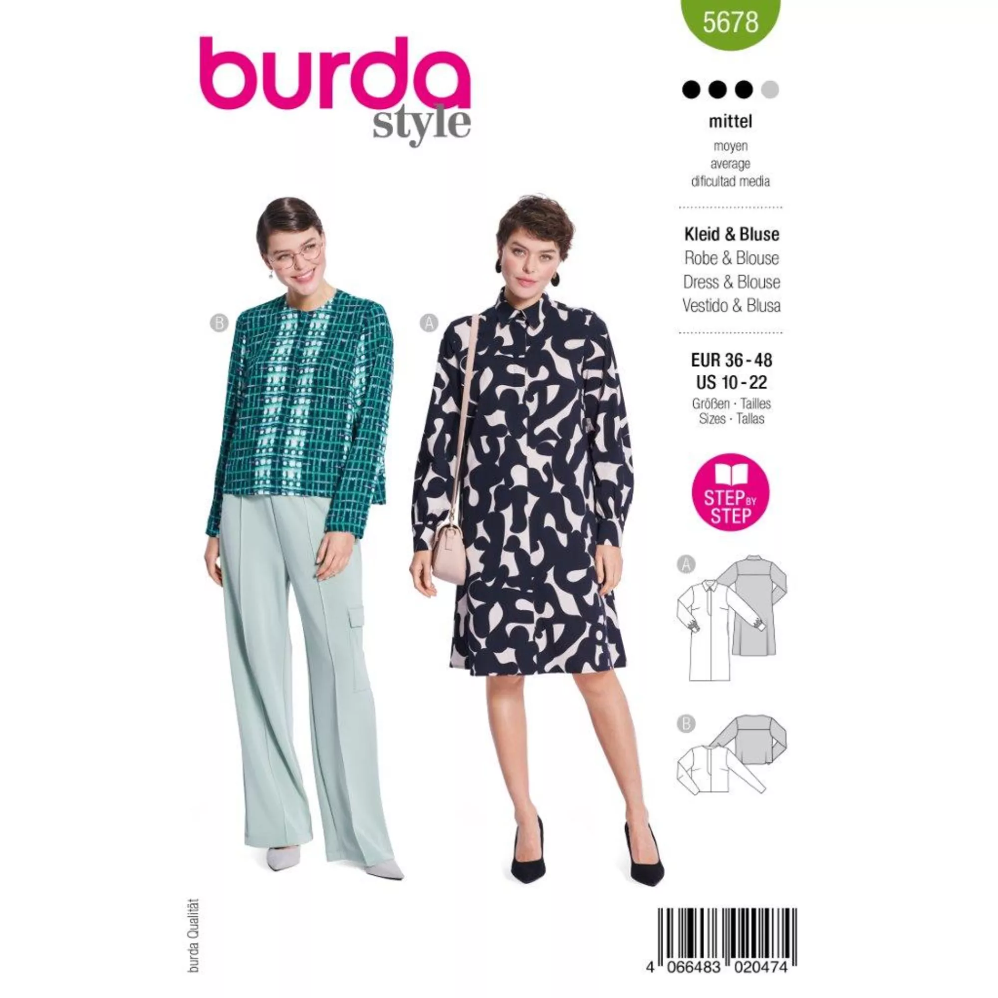 Burda Schnittmuster, Kleid