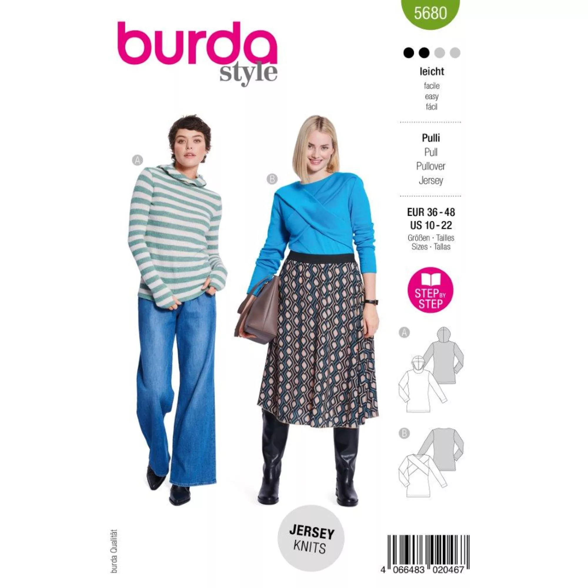 Burda Schnittmuster, Pullover