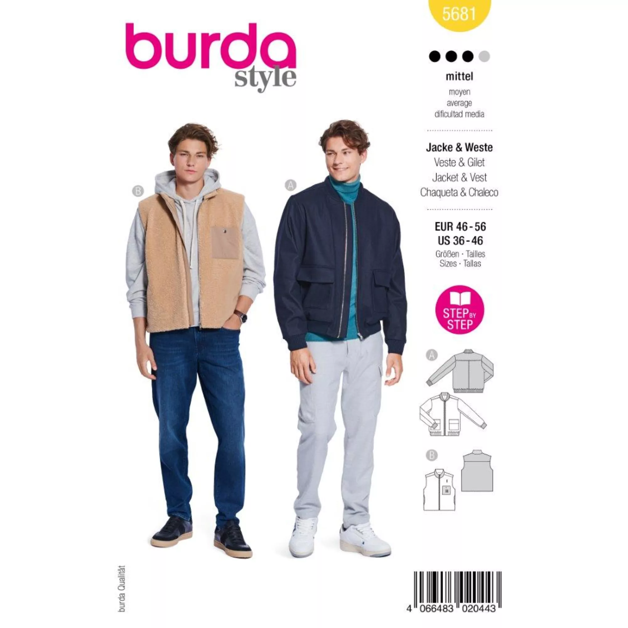 Burda Schnittmuster, Herrenbluson
