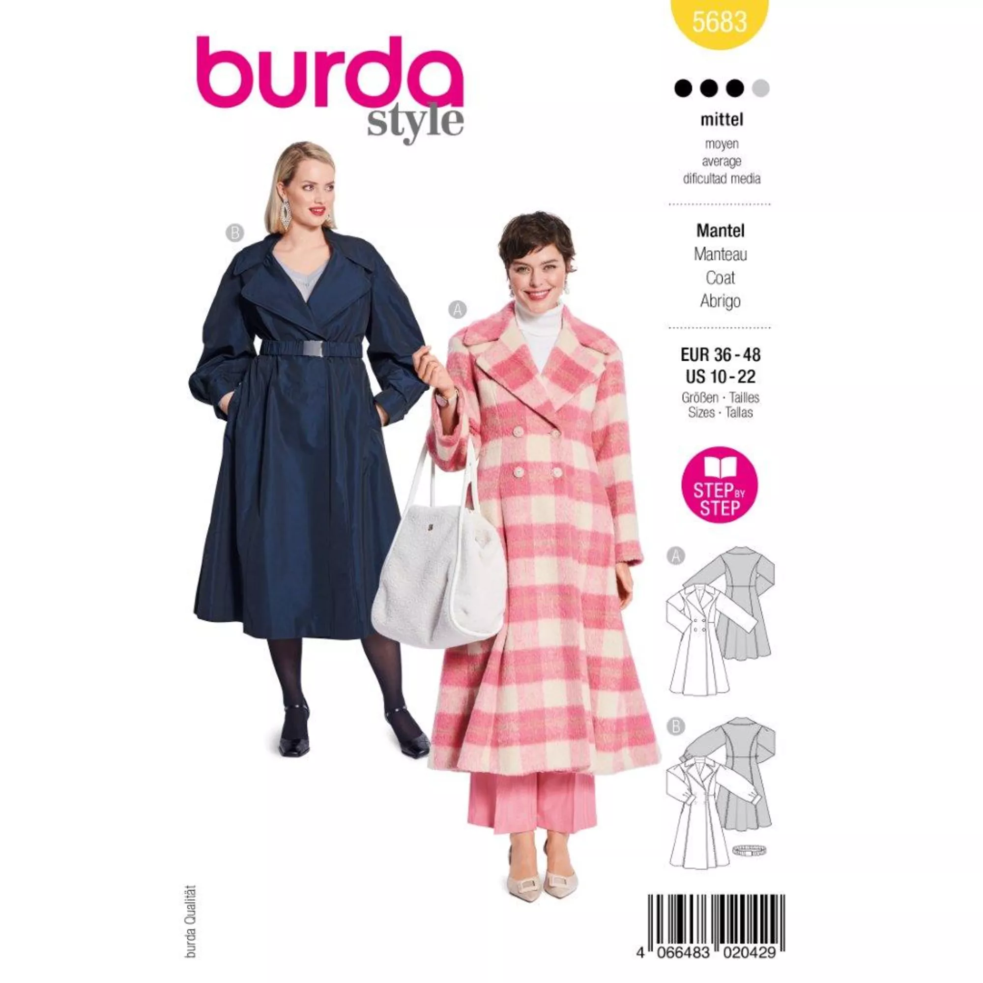 Burda Schnittmuster, Mantel