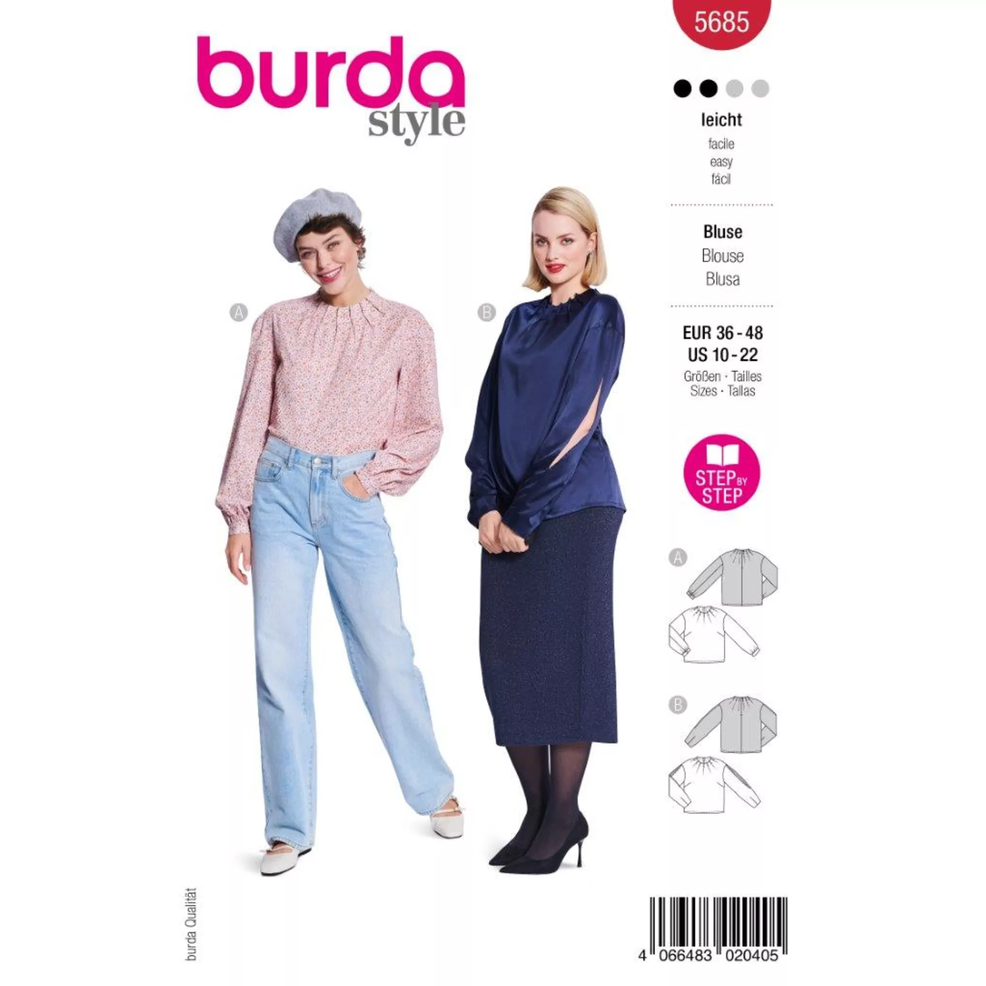 Burda Schnittmuster, Bluse