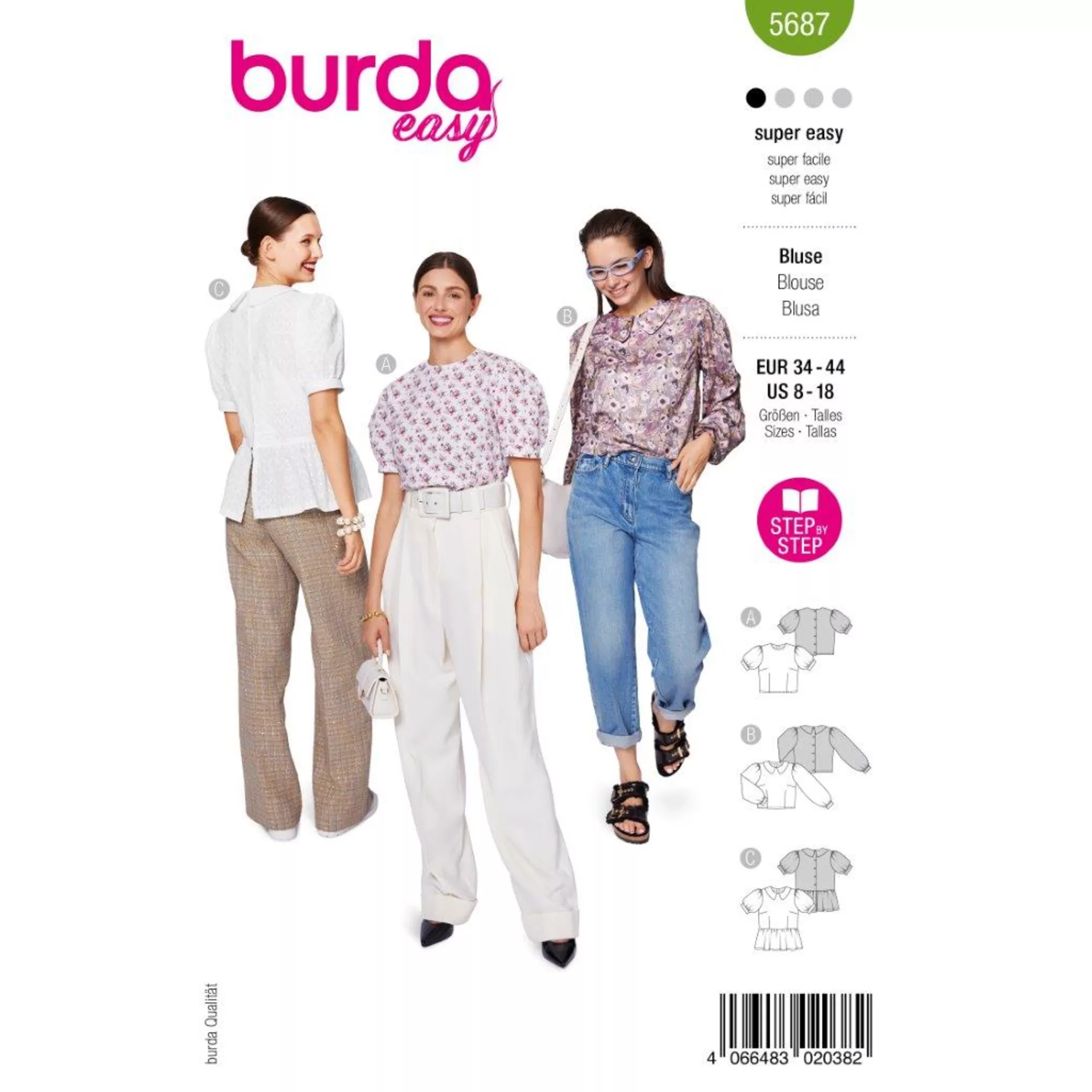Burda Schnittmuster, Bluse