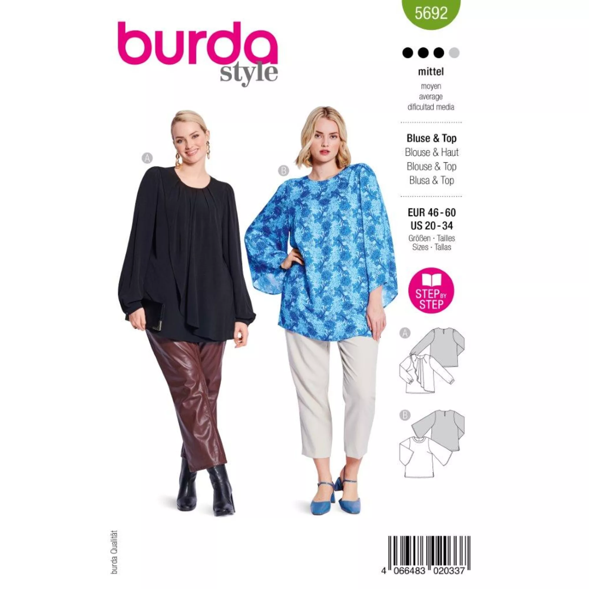 Burda Schnittmuster, Bluse