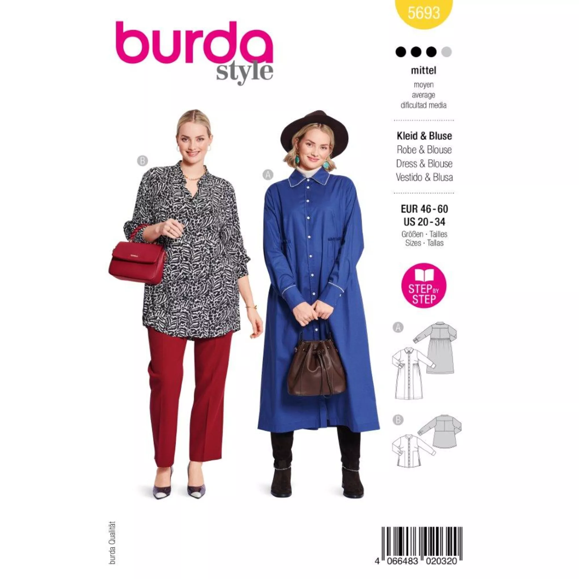 Burda Schnittmuster, Kleid