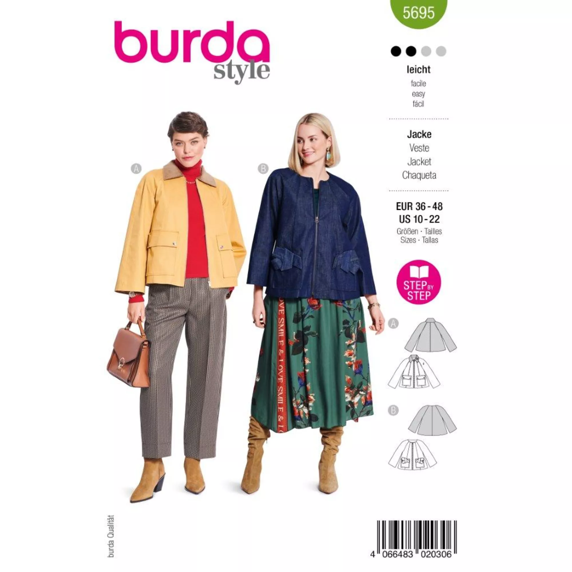 Burda Schnittmuster, Jacke