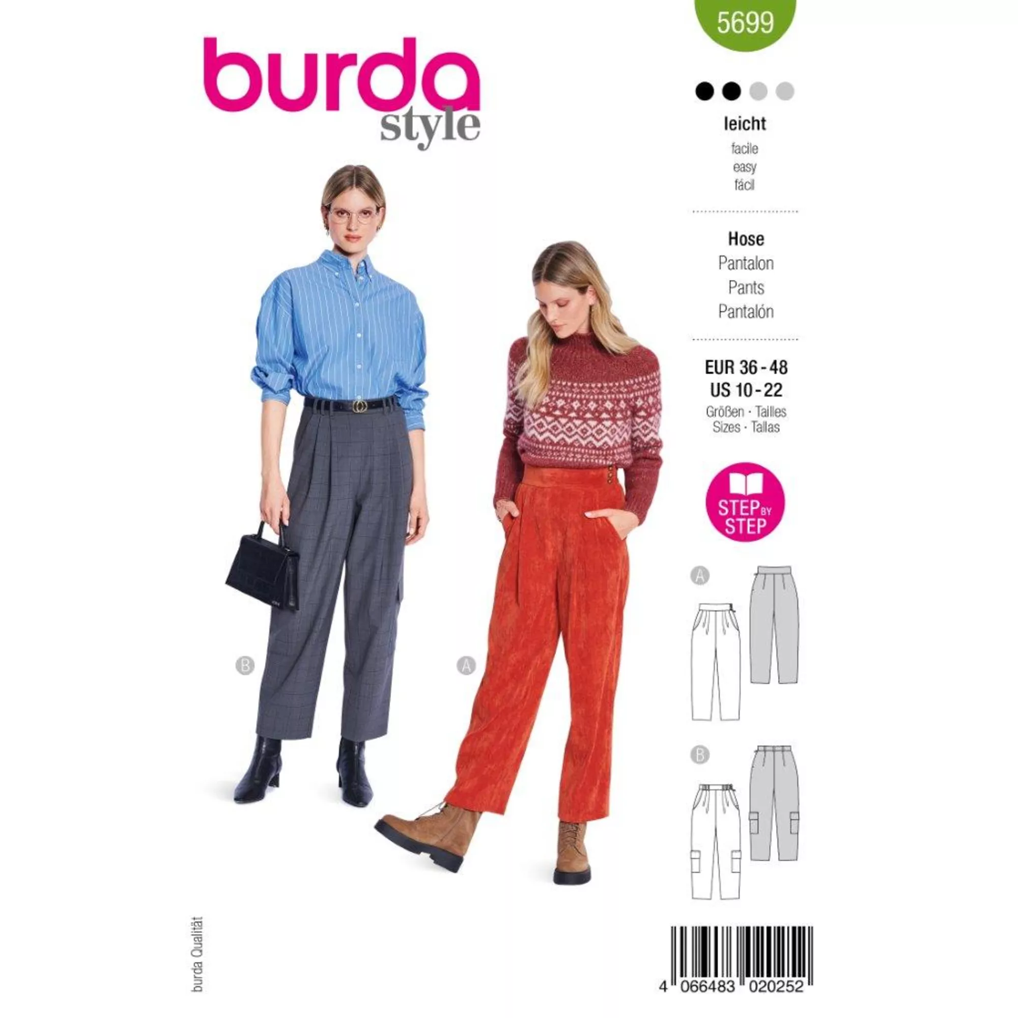 Burda Schnittmuster, Hose