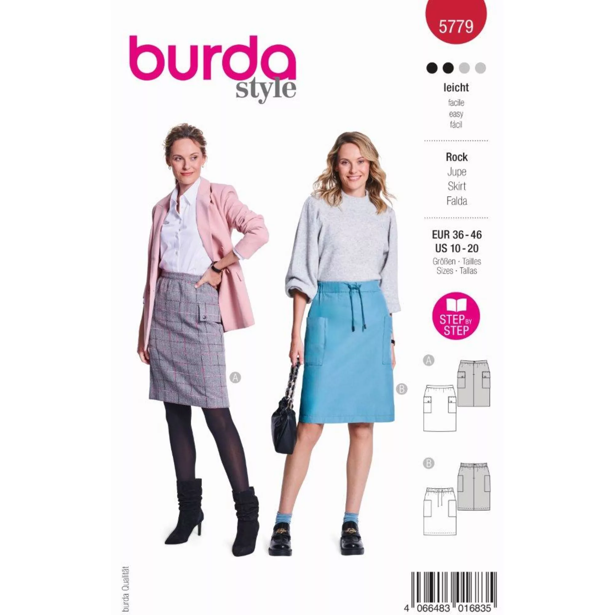 Burda Schnittmuster Rock