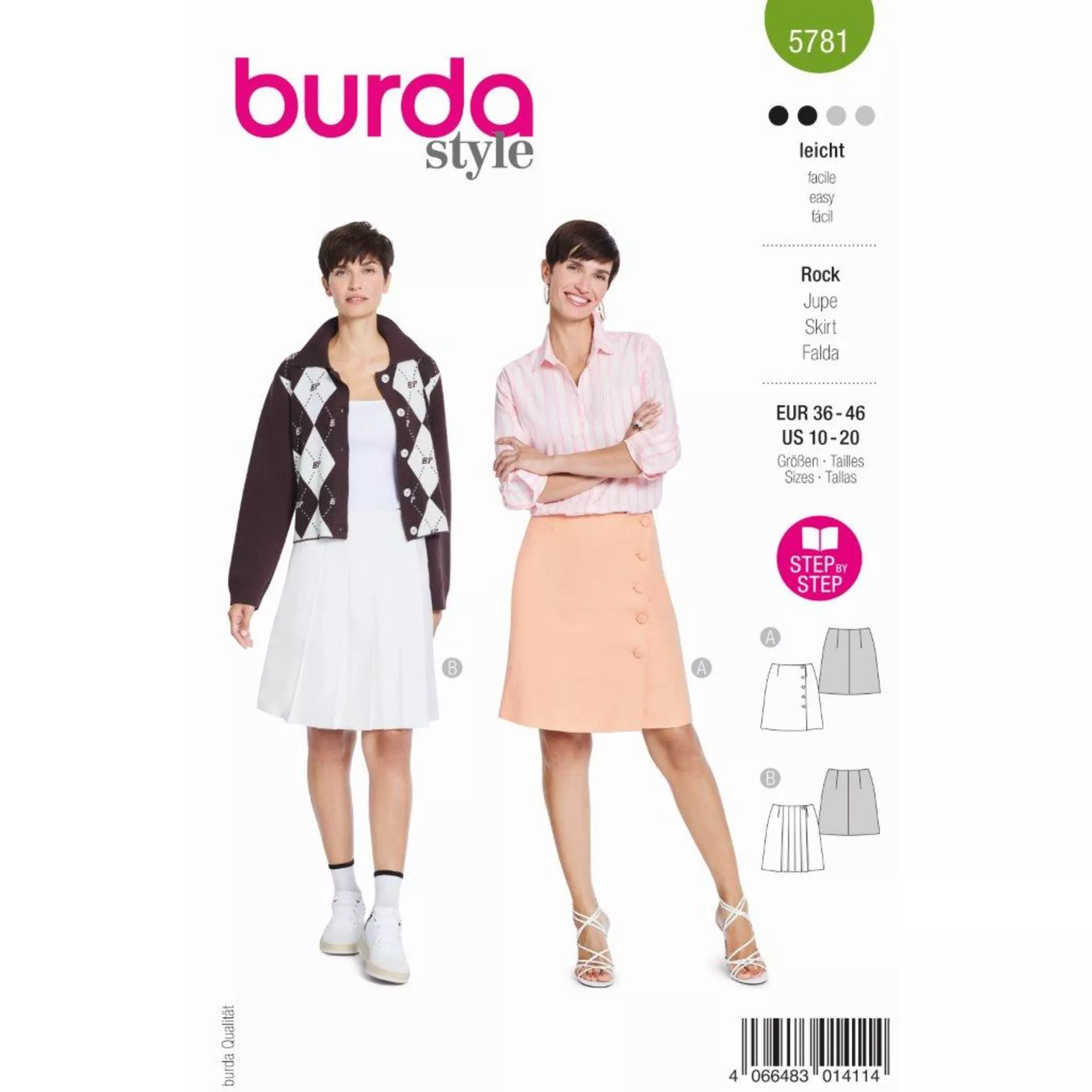 Burda Schnittmuster, Rock