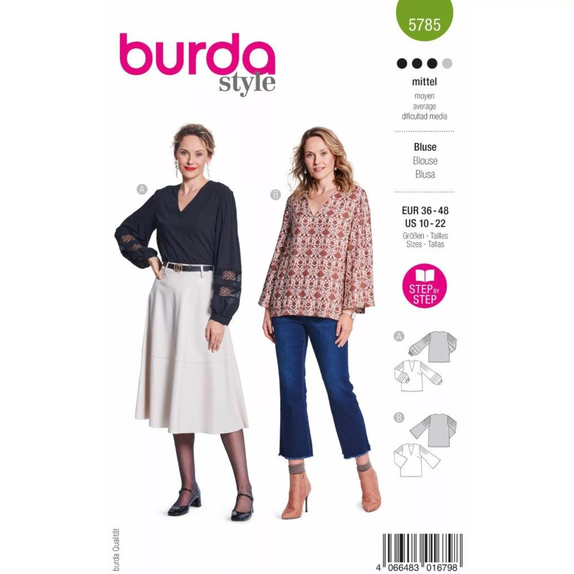 Burda Schnittmuster Bluse