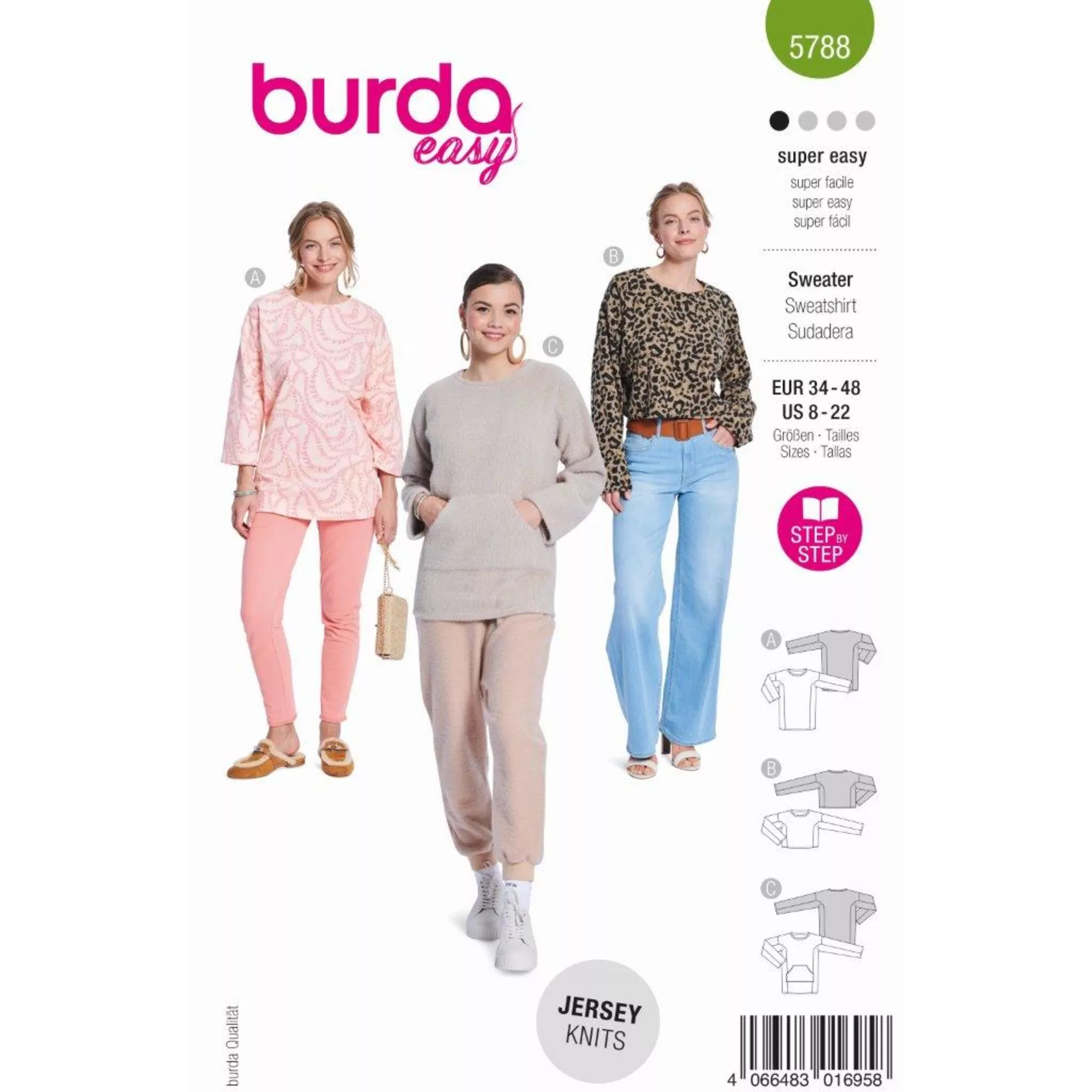 Burda Schnittmuster Sweater