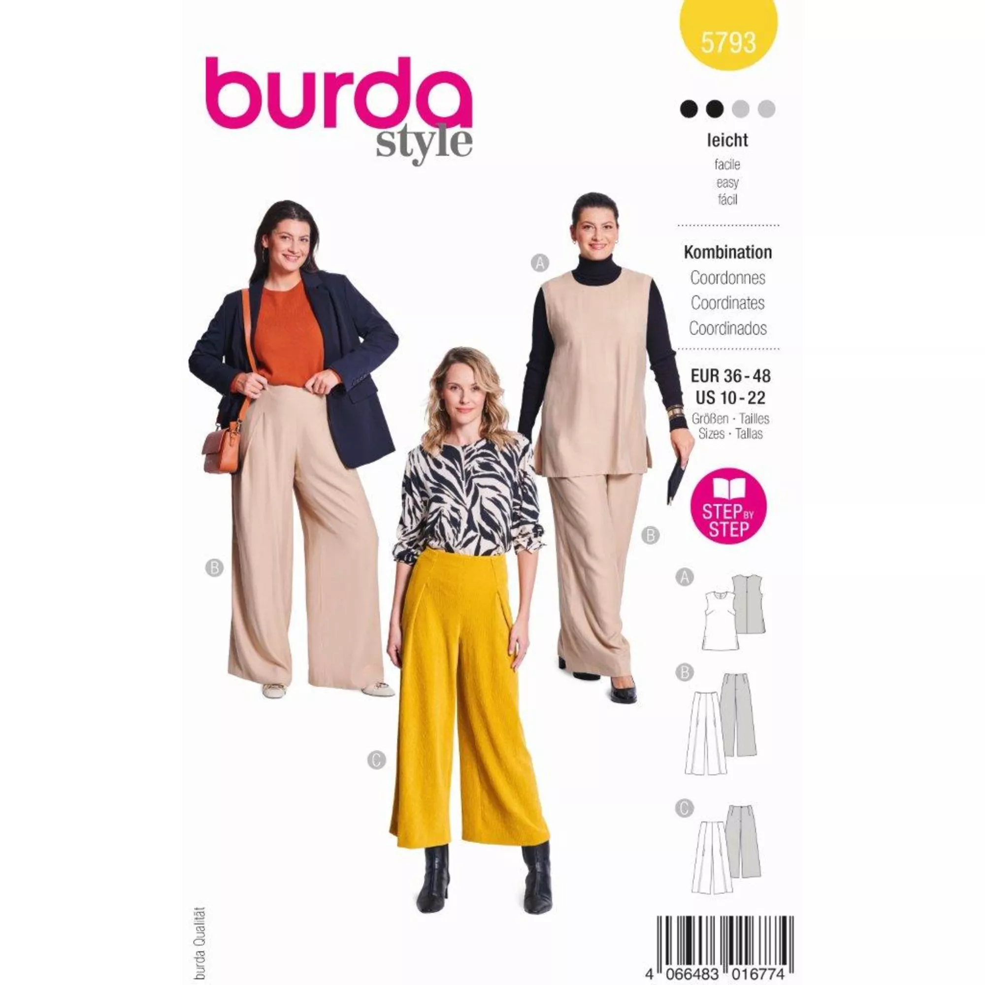 Burda Schnittmuster Kombination