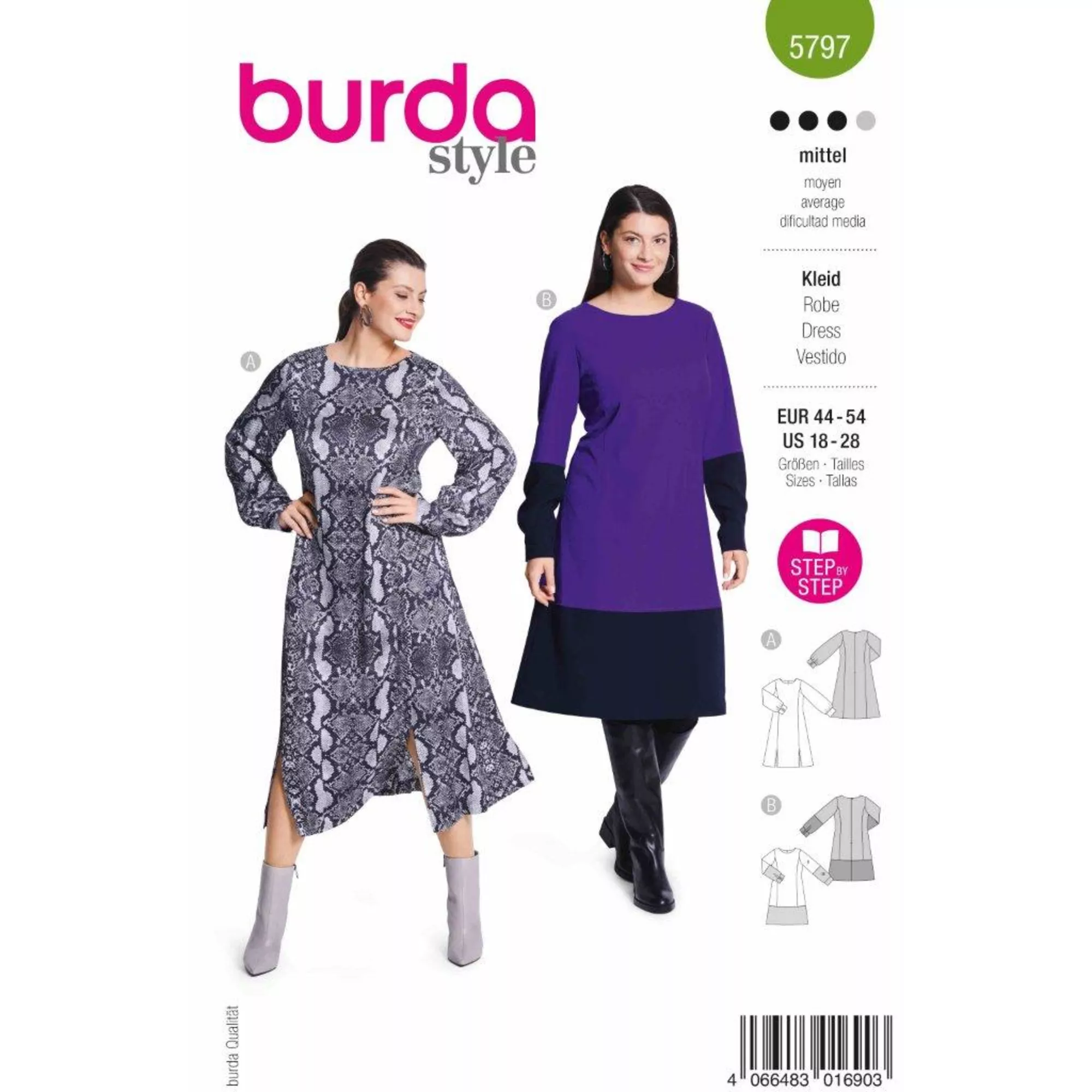 Burda Schnittmuster Kleid