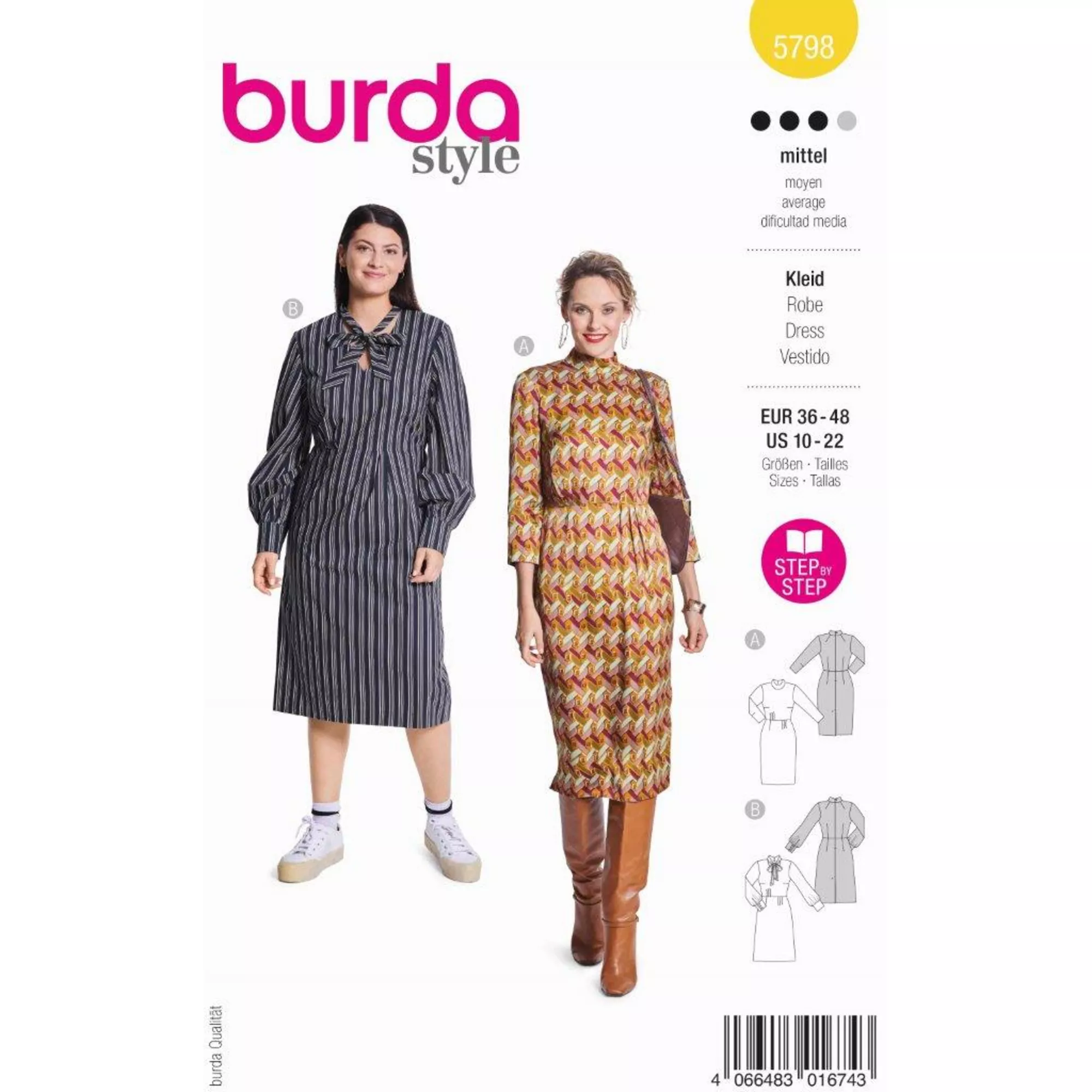 Burda Schnittmuster Kleid