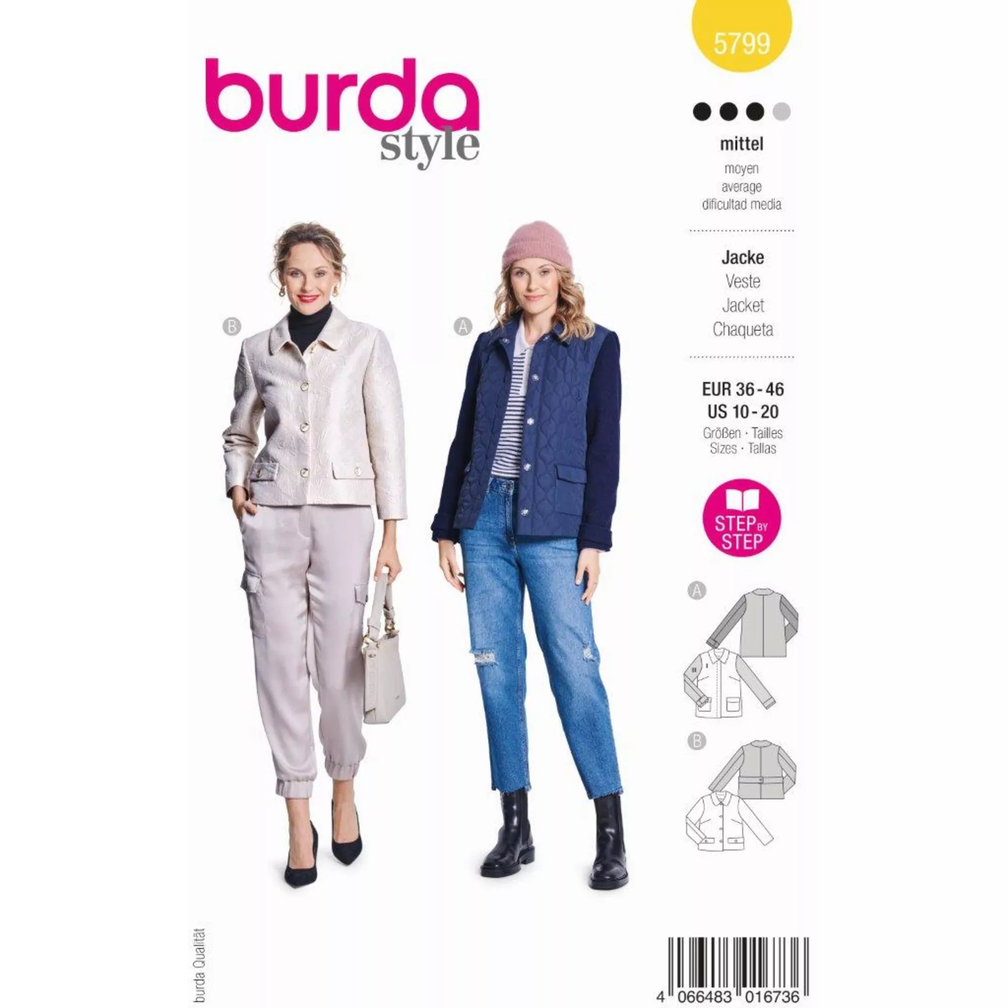 Burda Schnittmuster Jacke