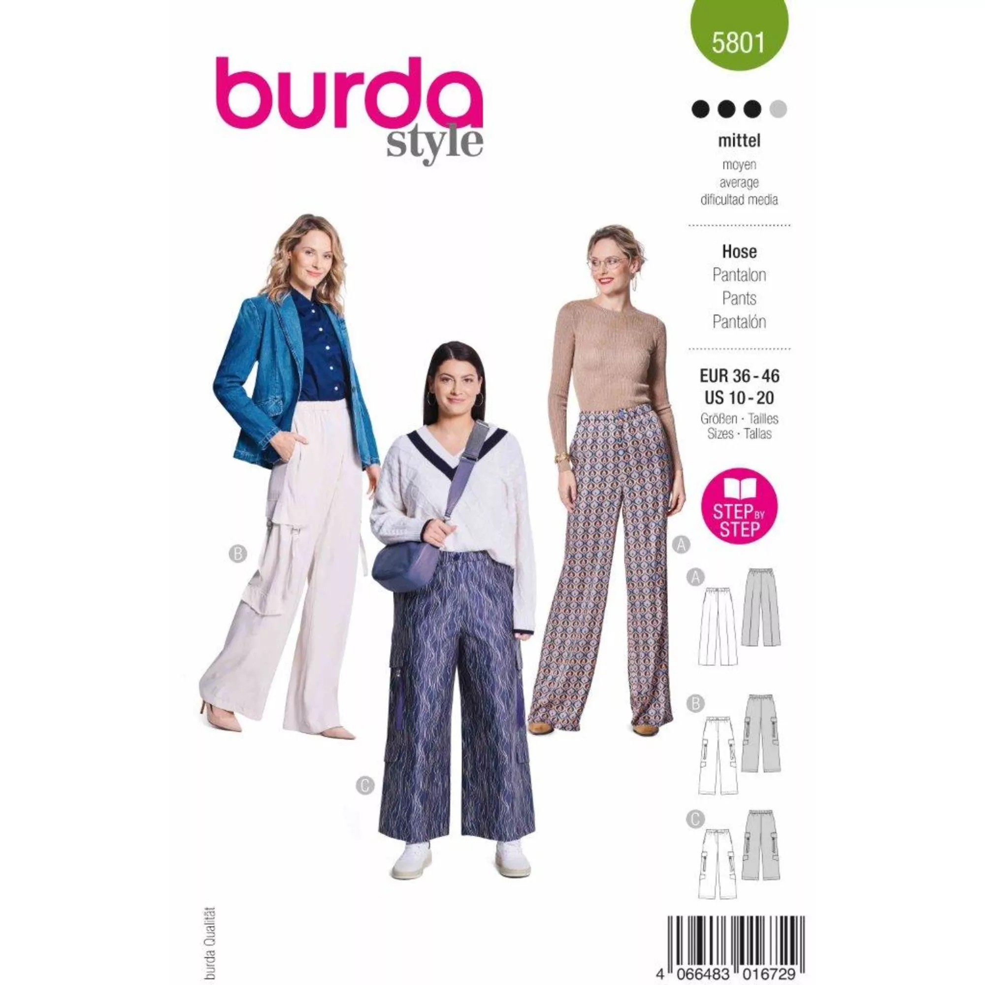 Burda Schnittmuster Hose