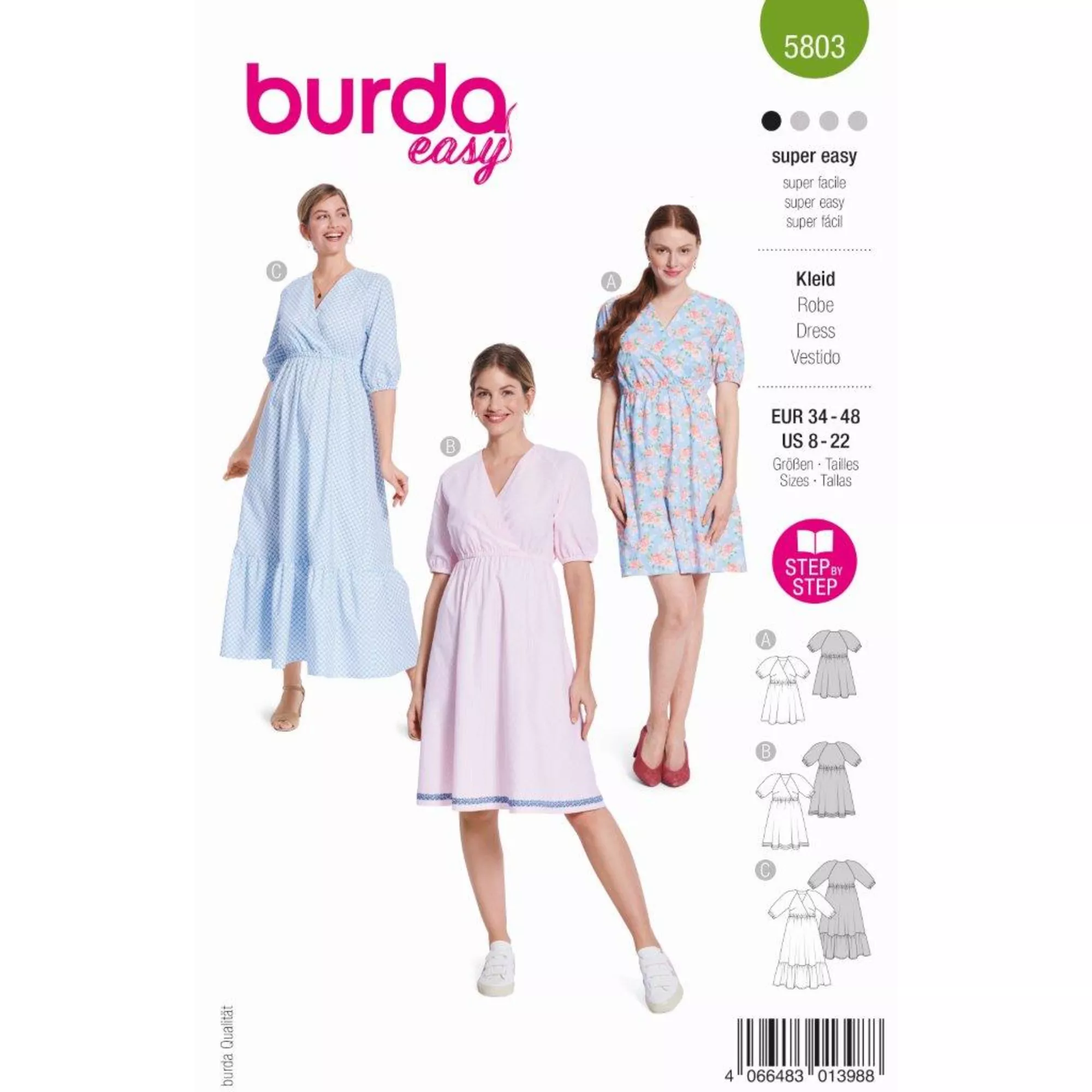 Burda Schnittmuster, Kleid