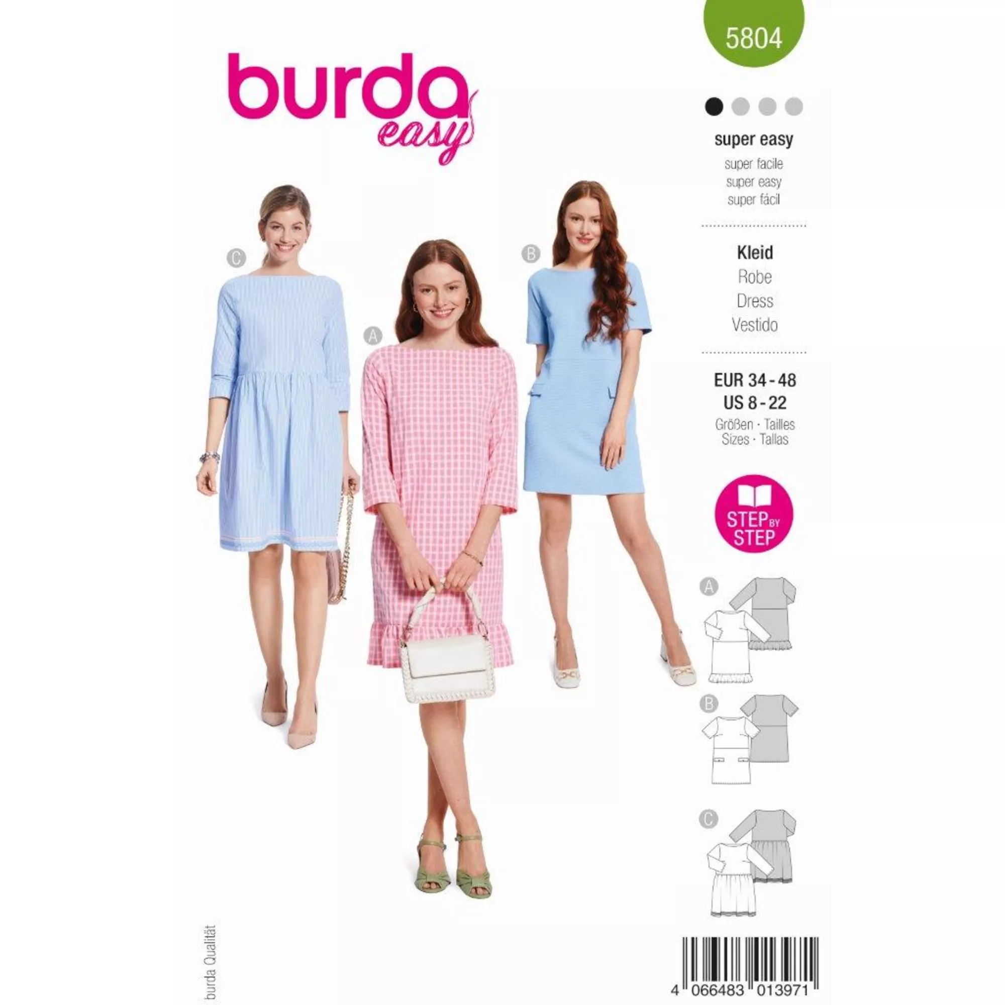 Burda Schnittmuster, Kleid