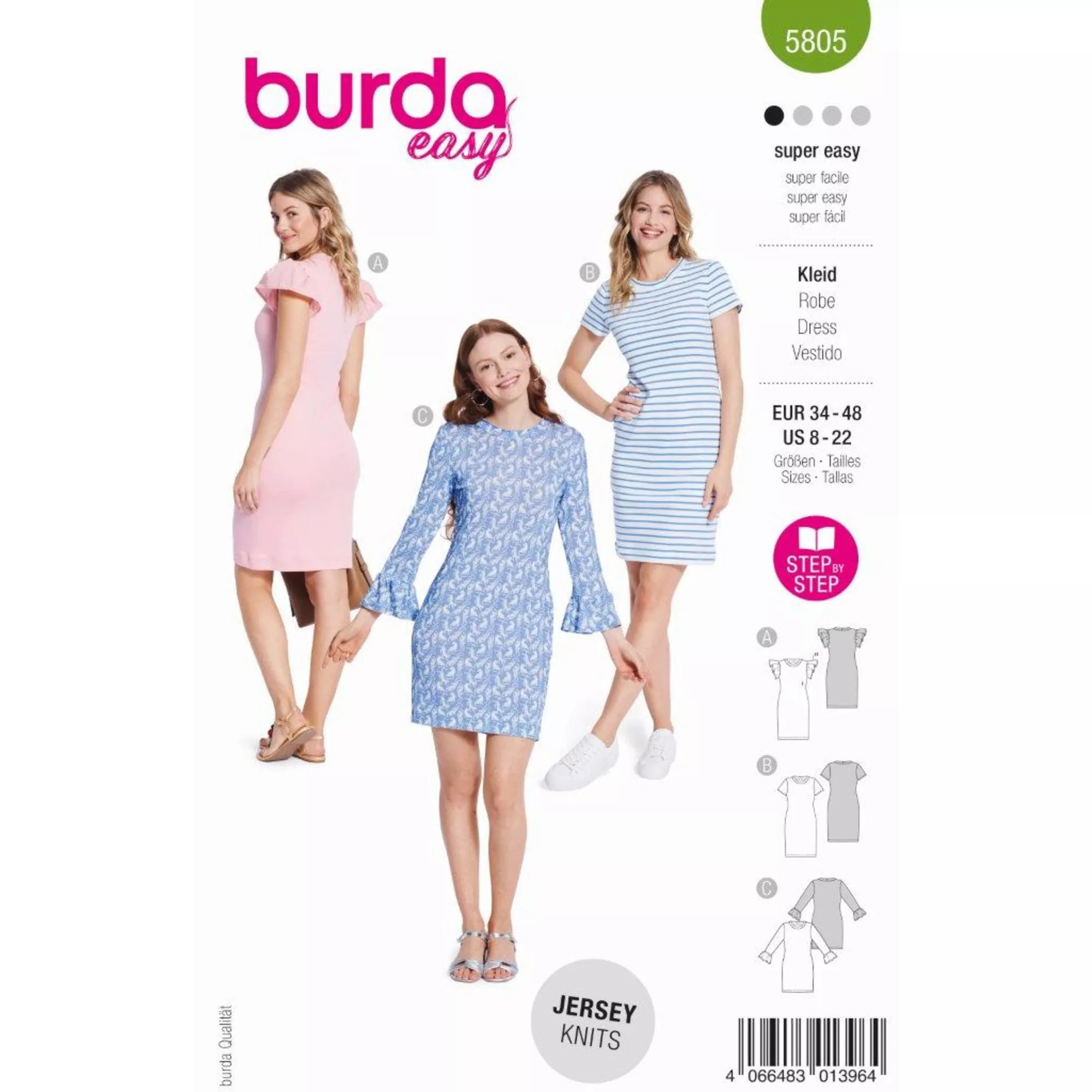 Burda Schnittmuster, Kleid