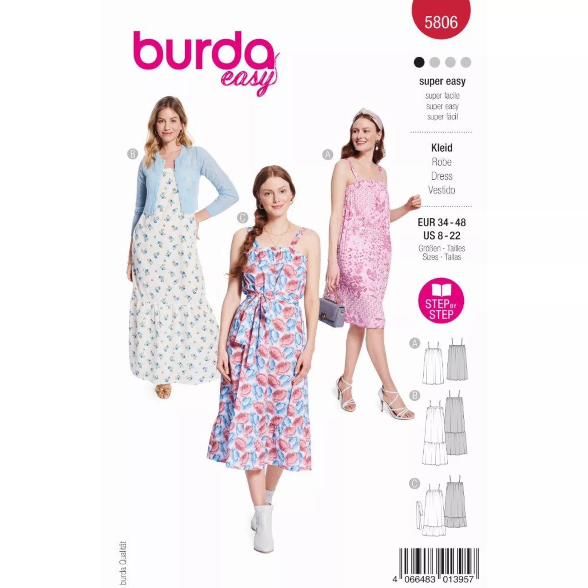 Burda Schnittmuster, Kleid