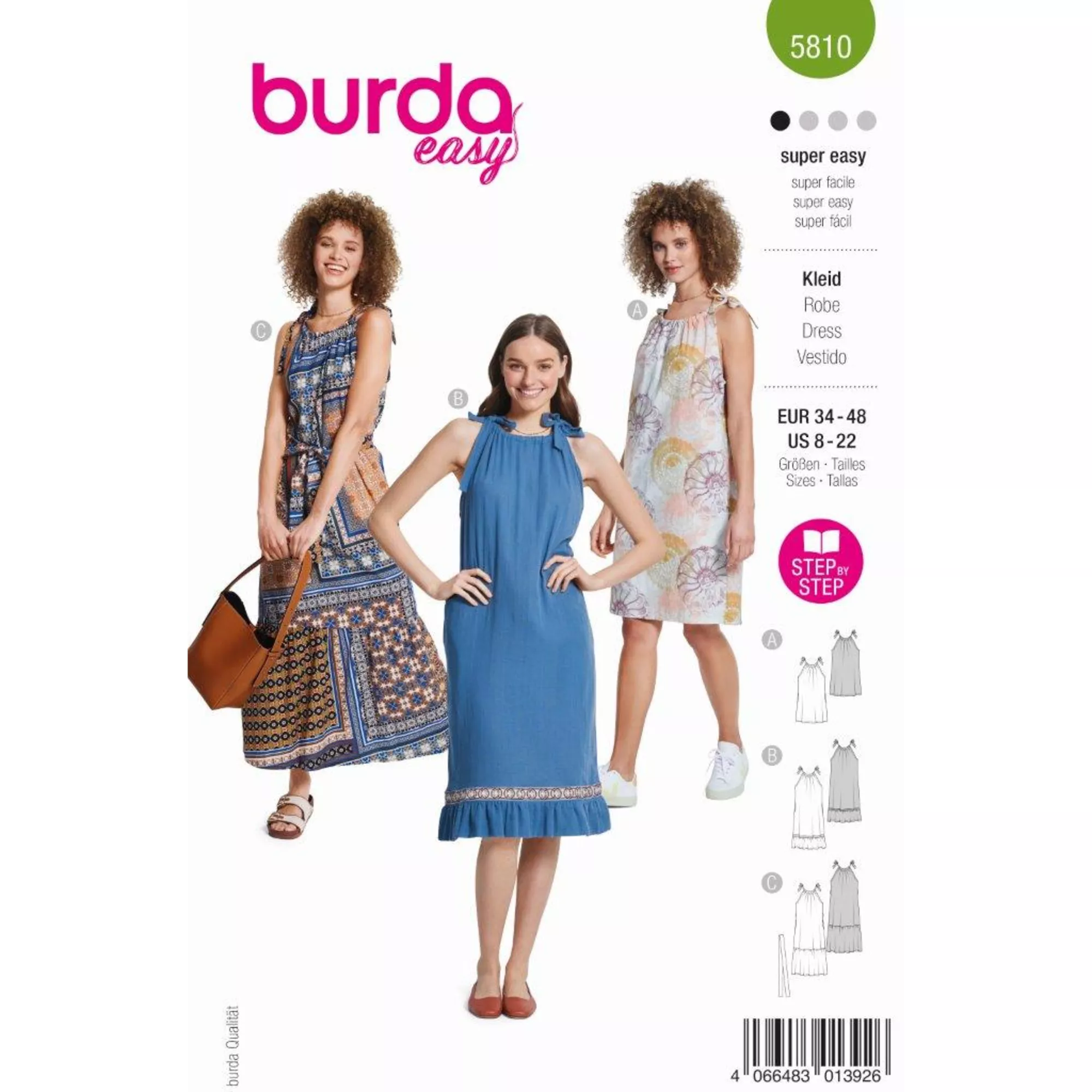 Burda Schnittmuster, Kleid